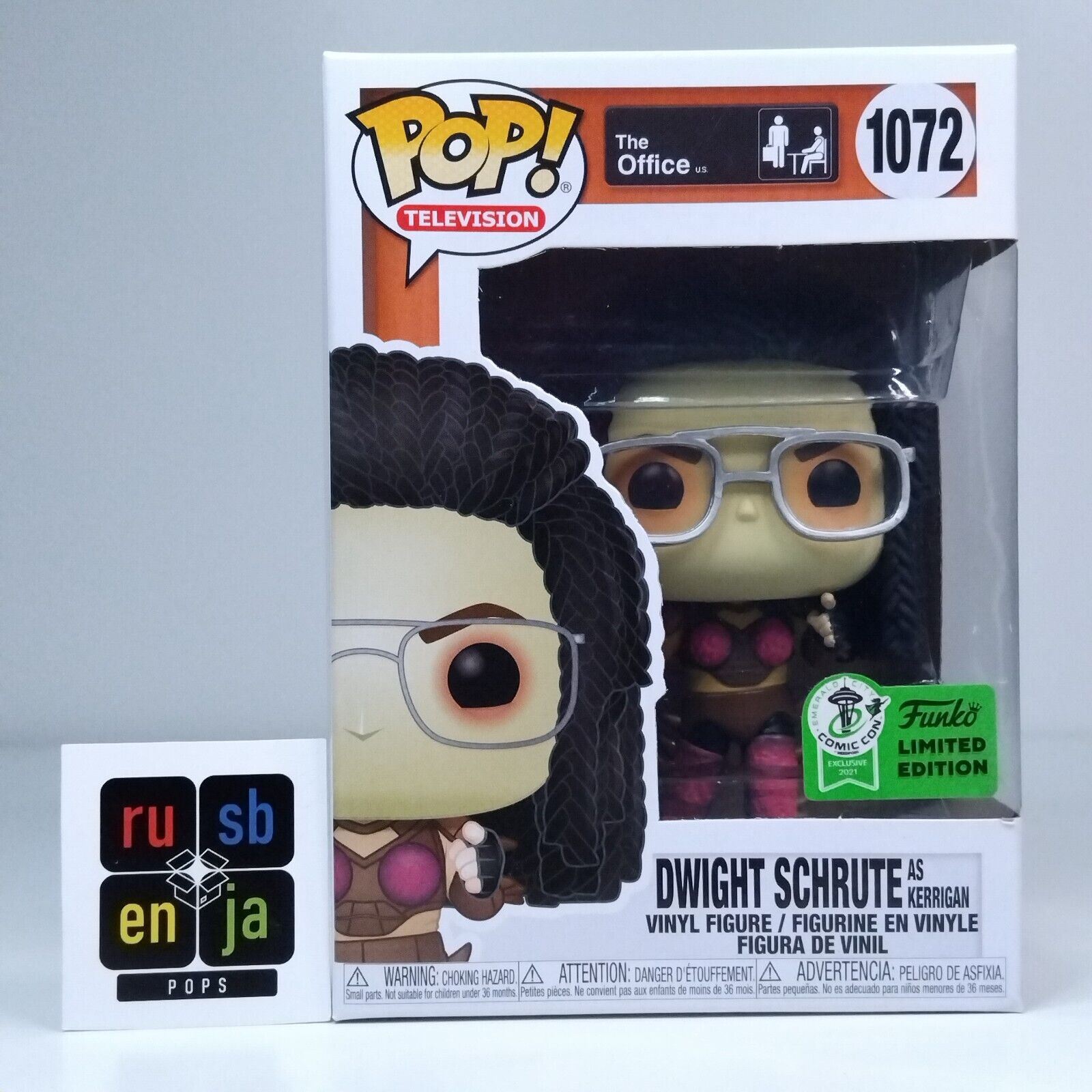 Funko Pop! The Office Dwight Schrute as Kerrigan Emerald City Con Sticker #1072