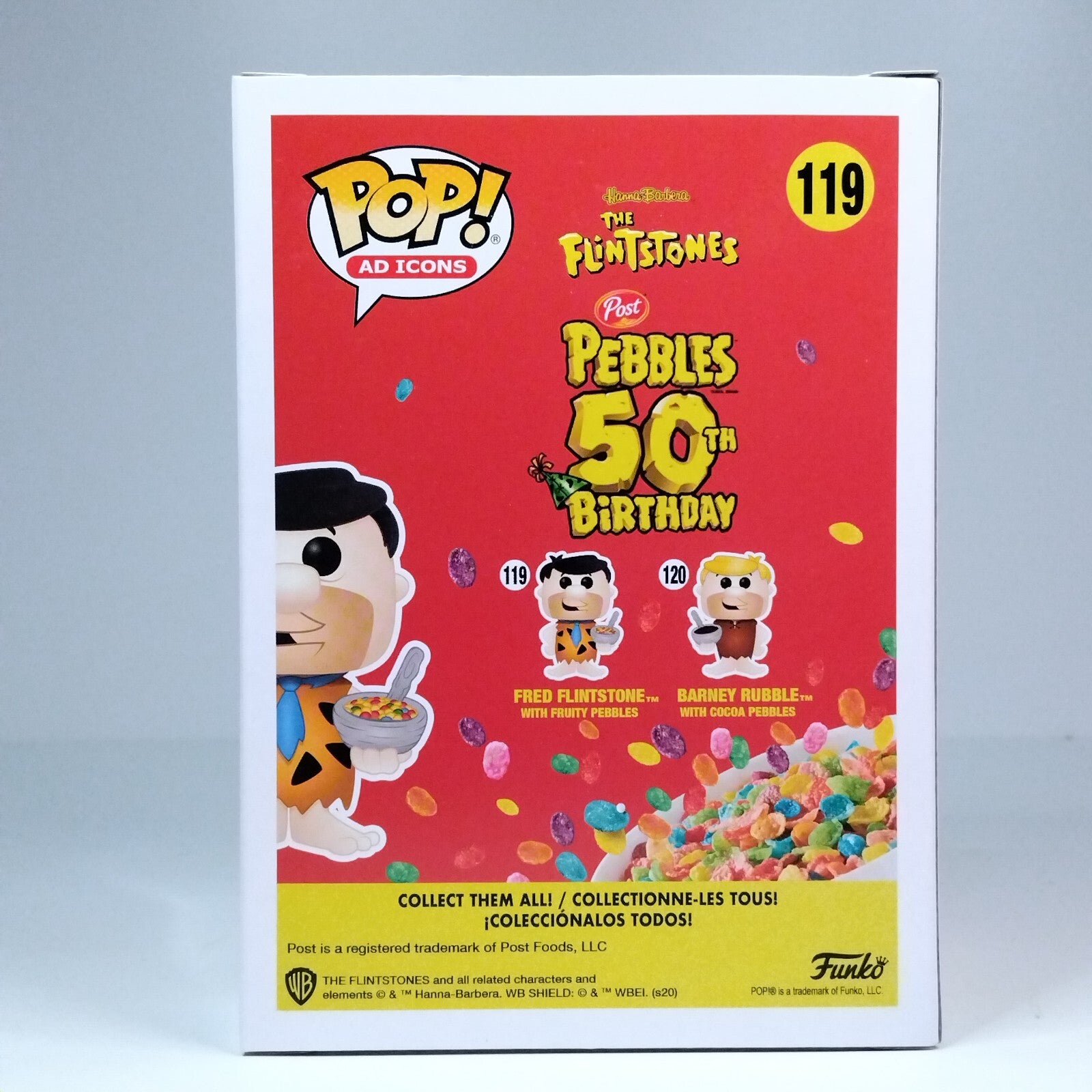 Funko Pop! Ad Icons The Flintstones Fred With Fruity Pebbles #119