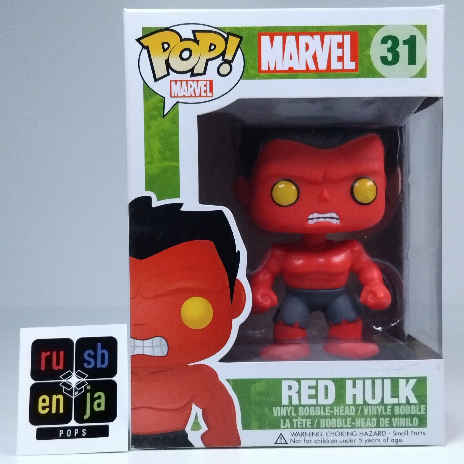 Funko Pop! Marvel Red Hulk #31 BOX DAMAGE