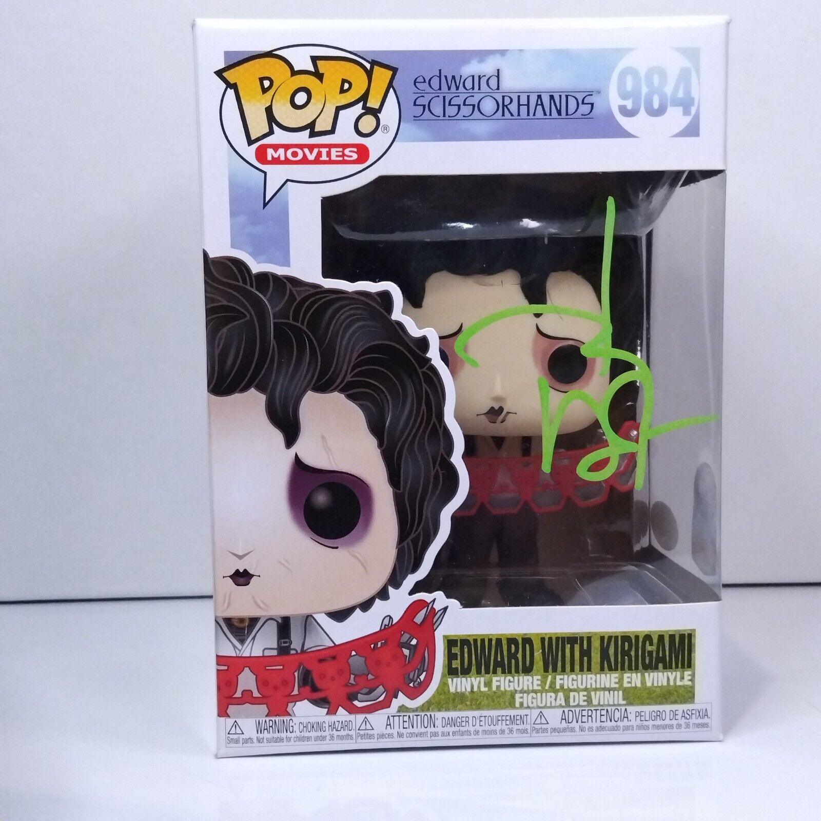 Funko Pop! Movies Edward Scissorhands Signed Johnny Depp 7BAP COA #984