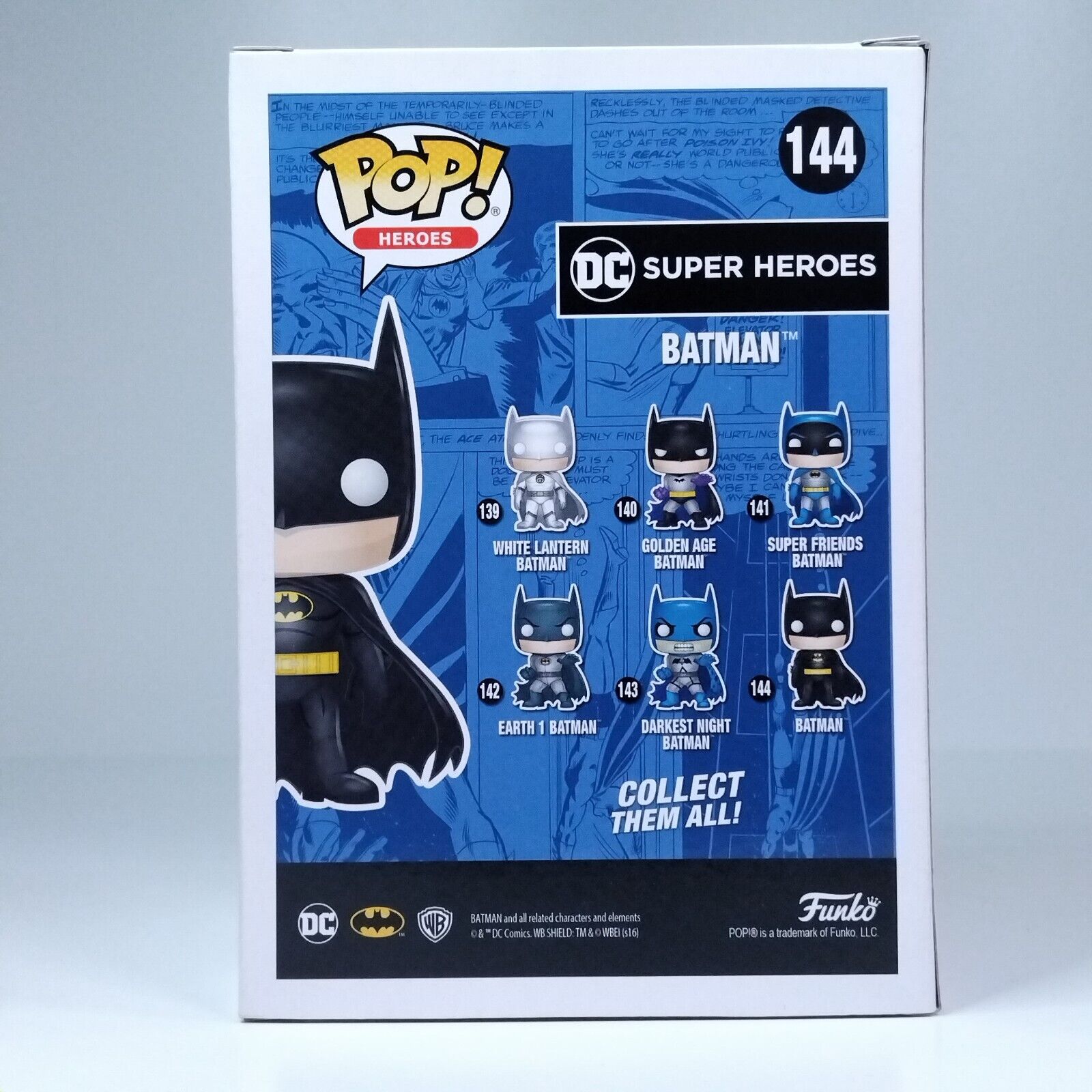 Funko Pop! DC Heroes Batman Signed Christian Bale COA #144 WS