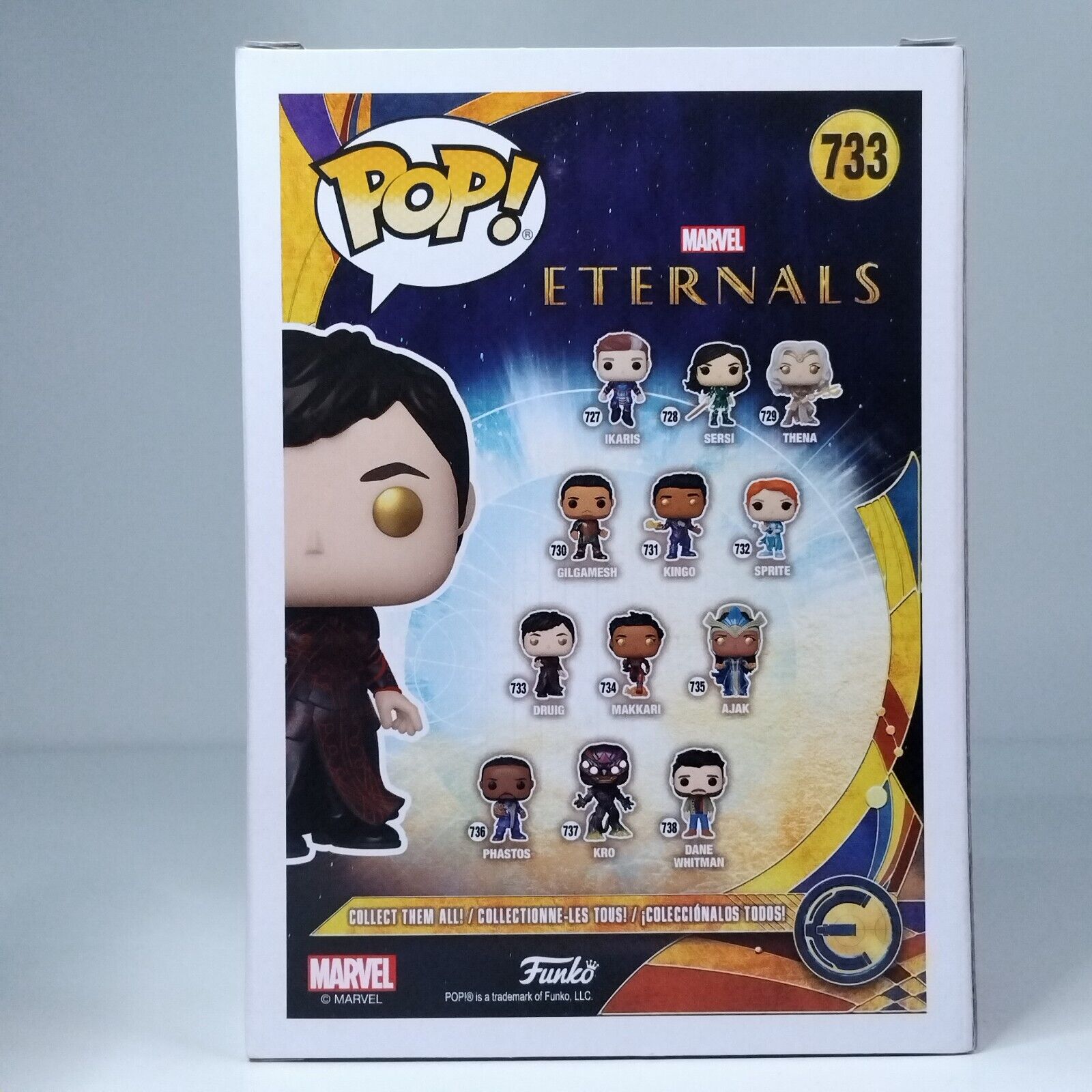 Funko Pop! Marvel Eternals Druig Signed Barry Keoghan COA #733 WS