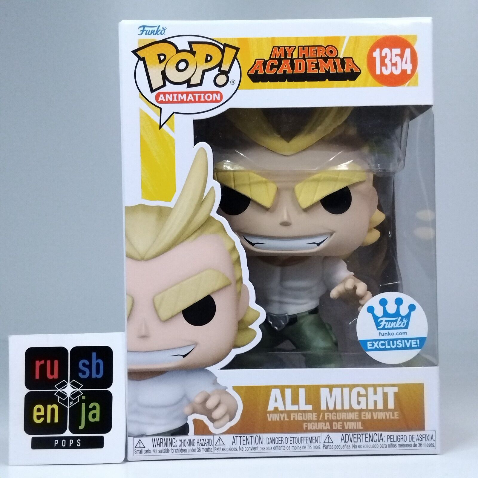 Funko Pop! Anime MHA My Hero Academia All Might Exclusive #1354