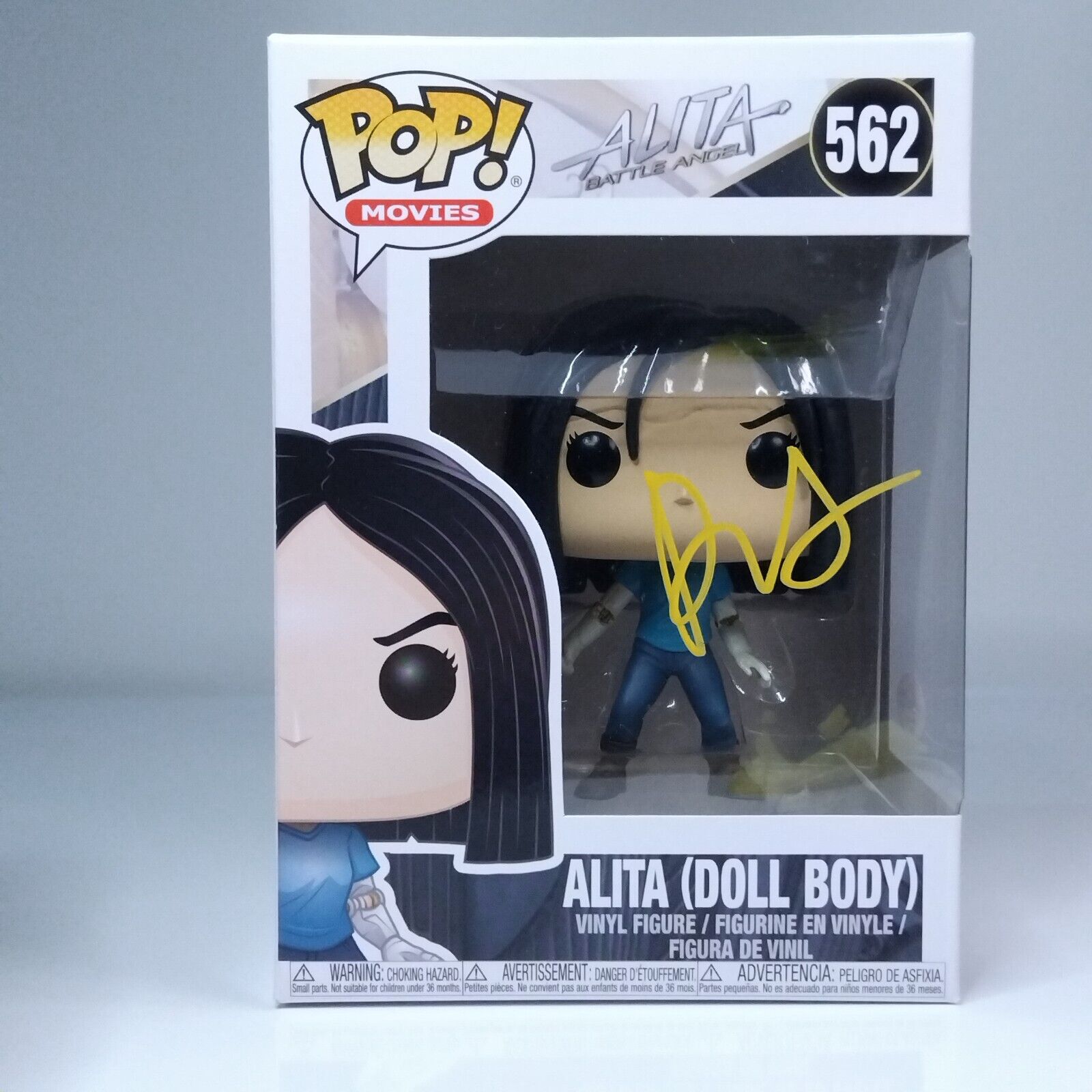 Funko Pop! Movies Alita Battle Angel Signed Rosa Salazar COA #562 WS