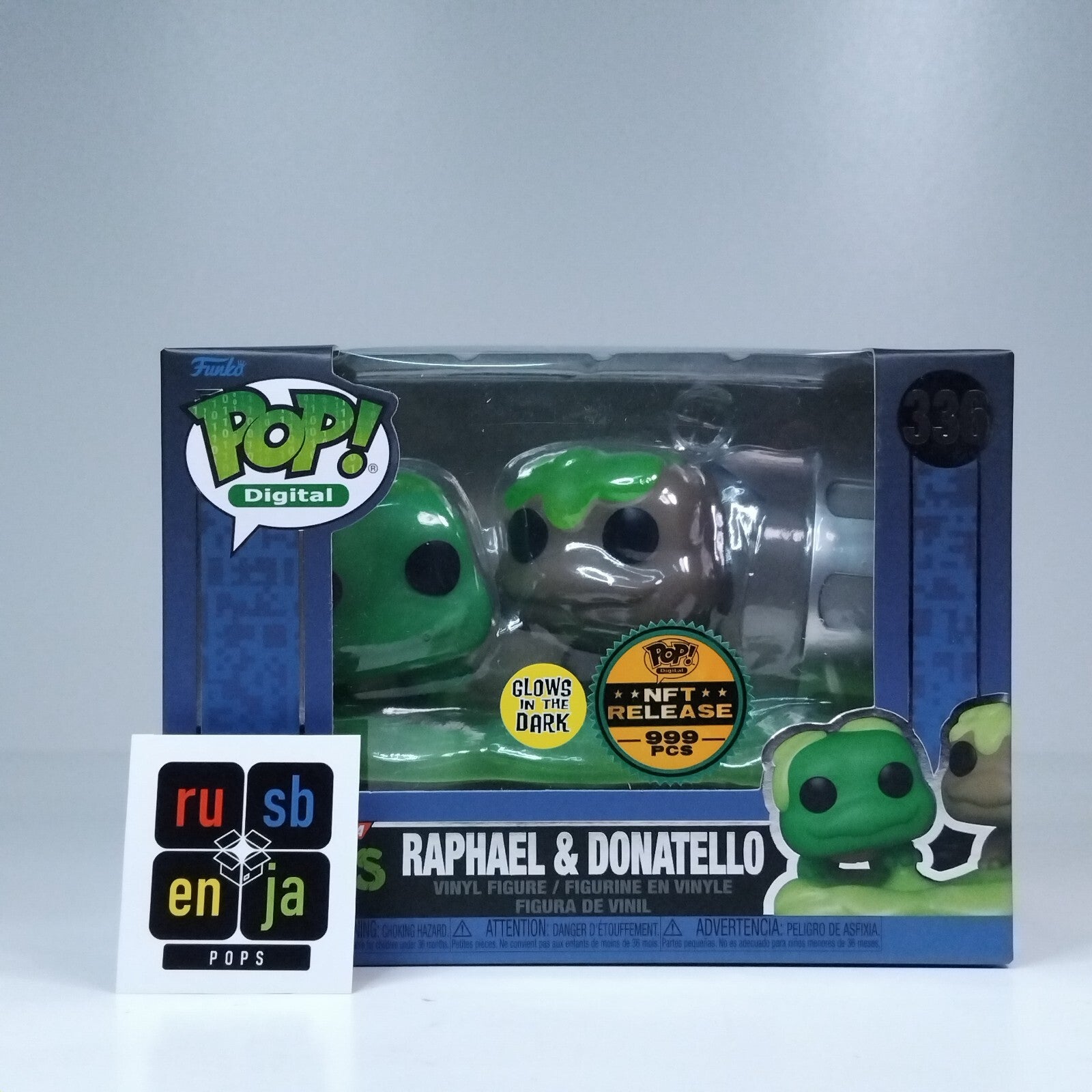 Funko Pop! Digital Teenage Mutant Ninja Turtles Raphael & Donatello 999 Pcs #336