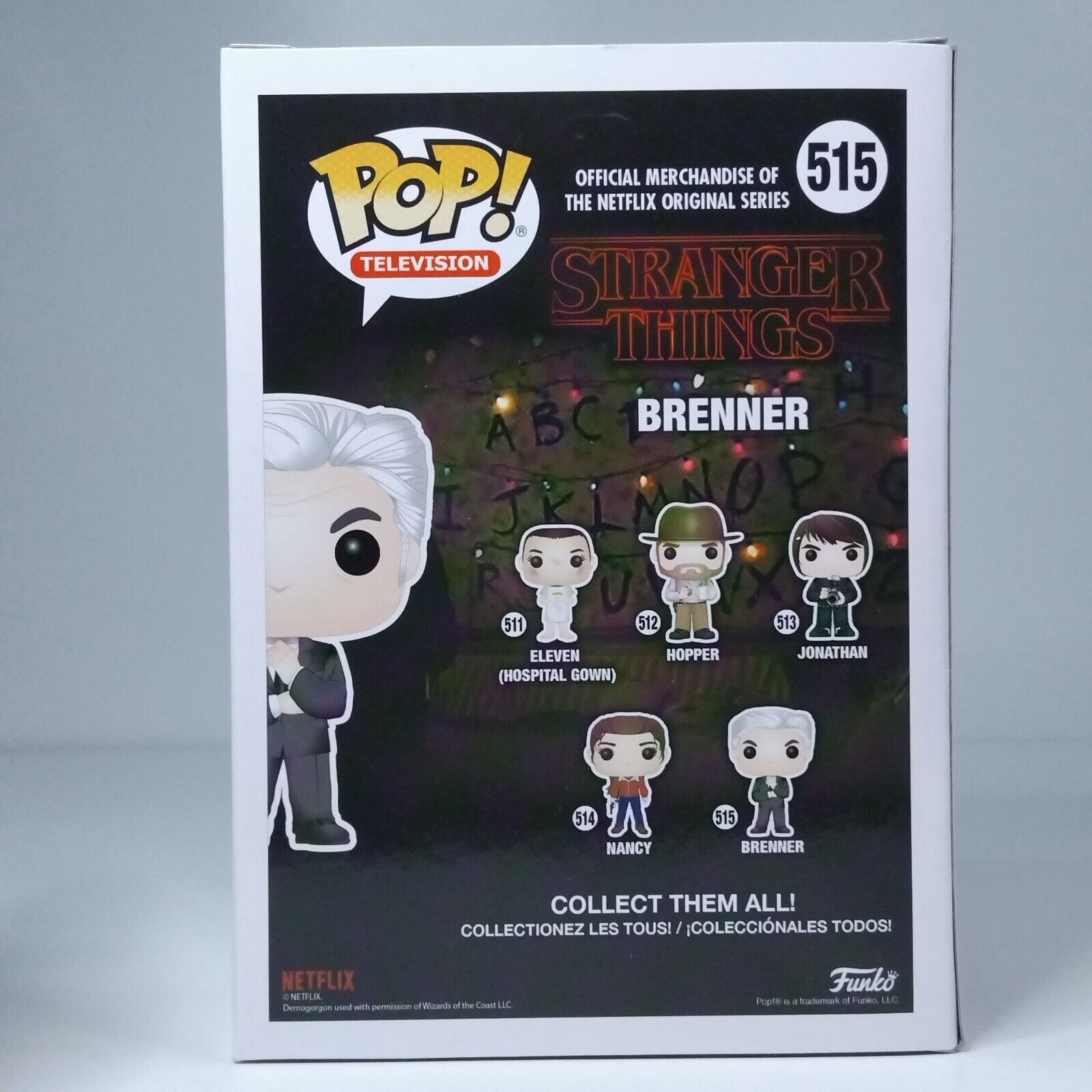 Funko Pop! TV Stranger Things Brenner Signed Matthew Modine COA #515 WS