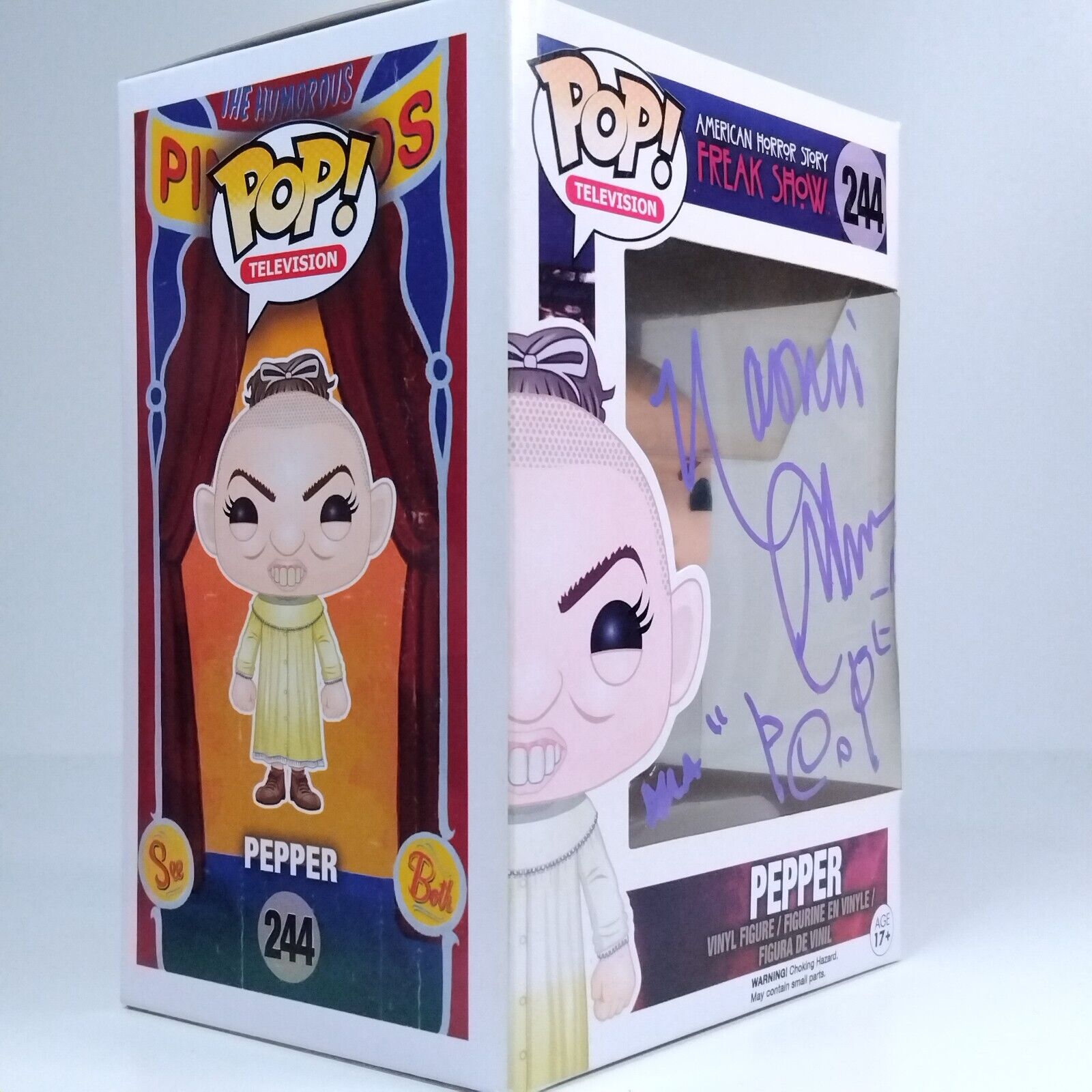 Funko Pop! TV American Horror Story Pepper Signed Naomi Grossman FADED BOX #244