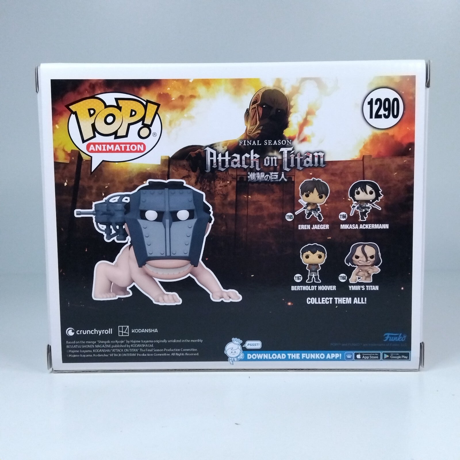 Funko Pop! Anime AoT Attack on Titan Cart Titan Special Edition #1290