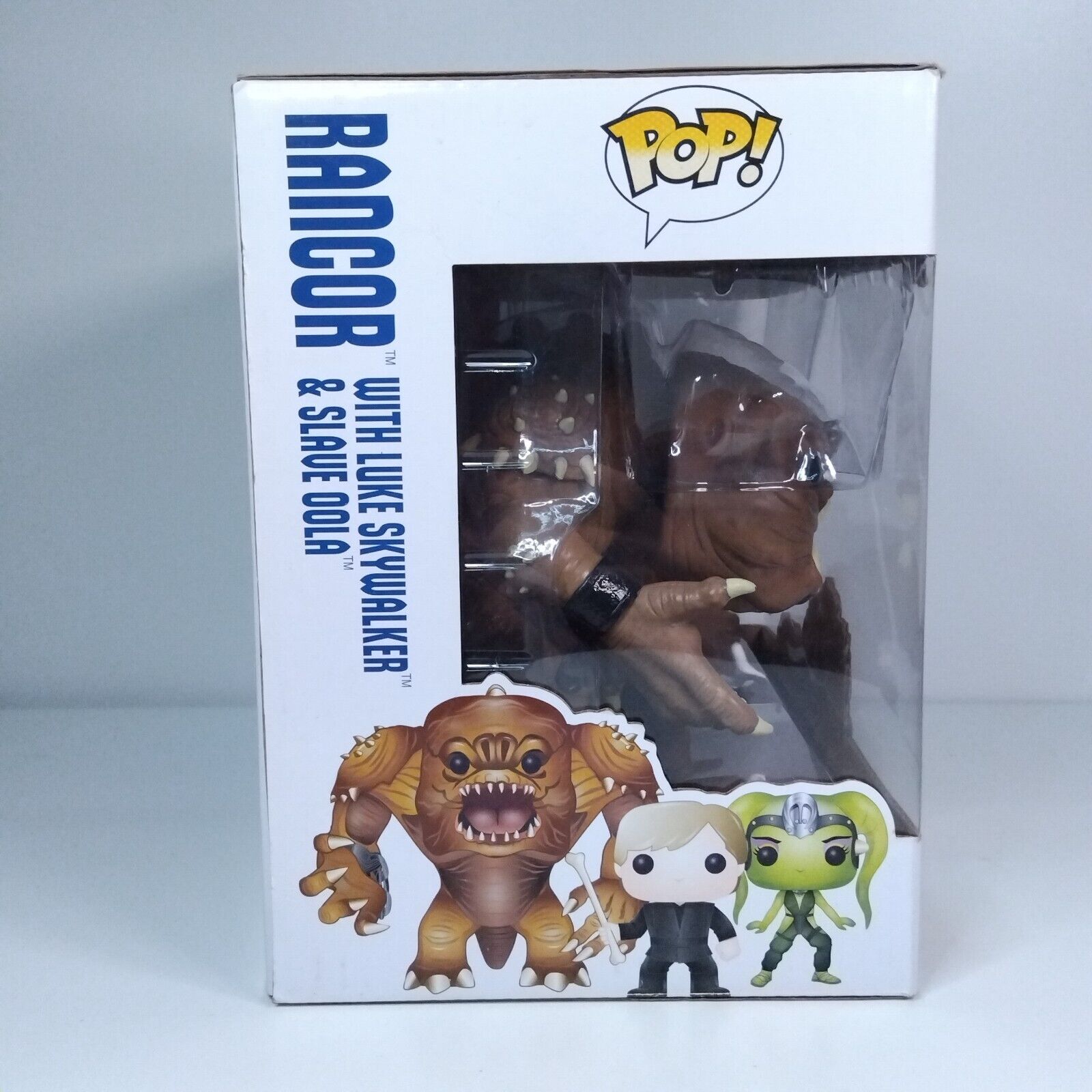 Funko Pop! Star Wars Blue Box Rancor with Luke Skywalker & Slave Oola 3 Pack