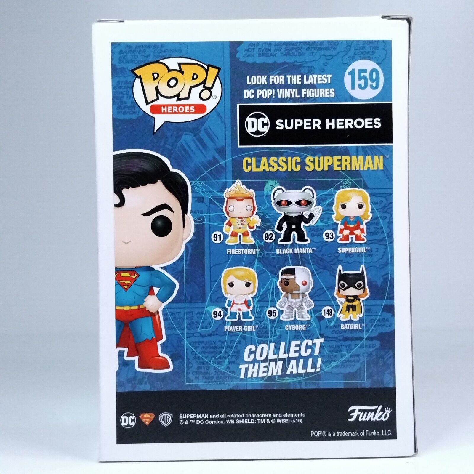 Funko Pop! DC Heroes Classic Superman Legion of Collectors #159