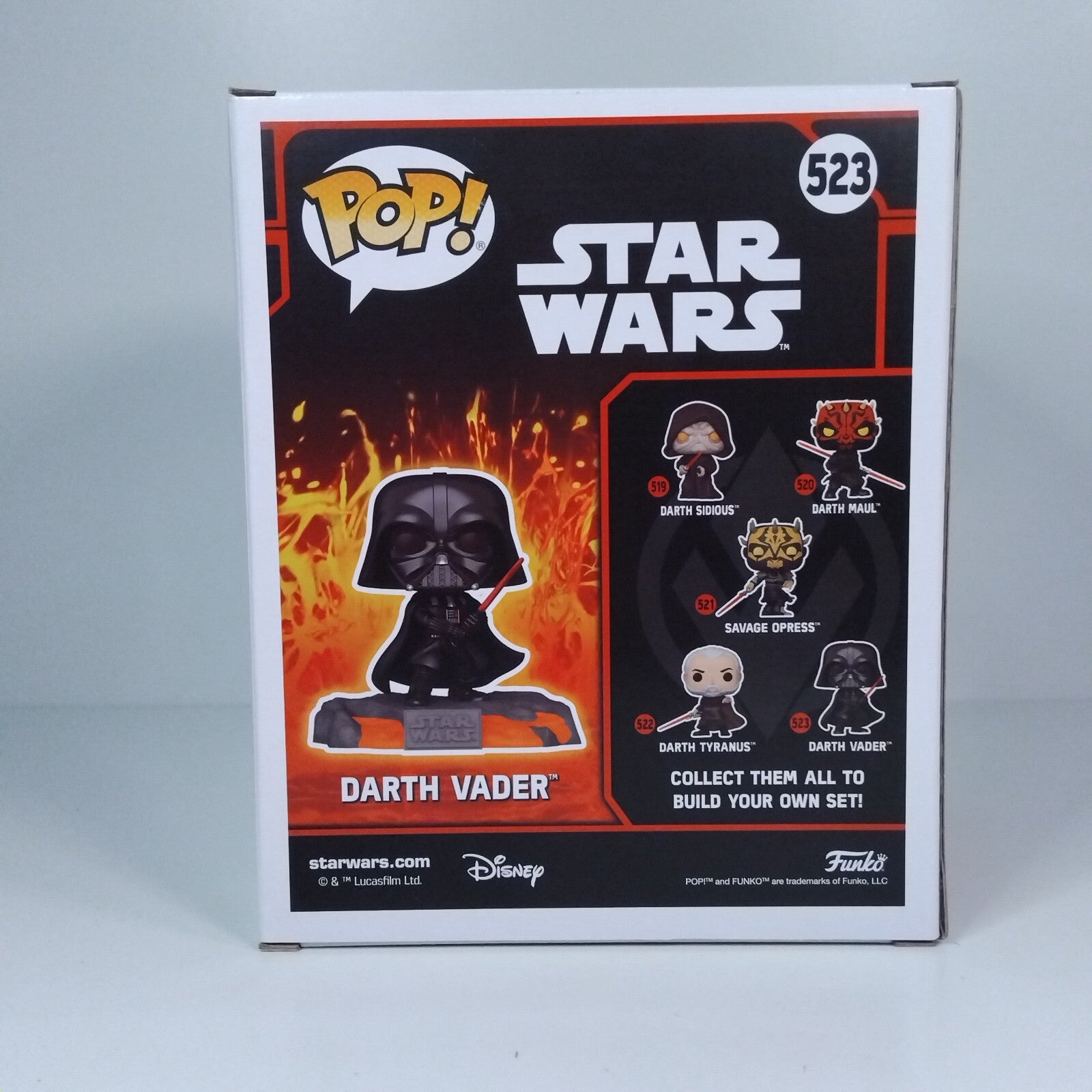 Funko Pop! Star Wars Red Saber Series Volume 1 Darth Vader Glows Special #523