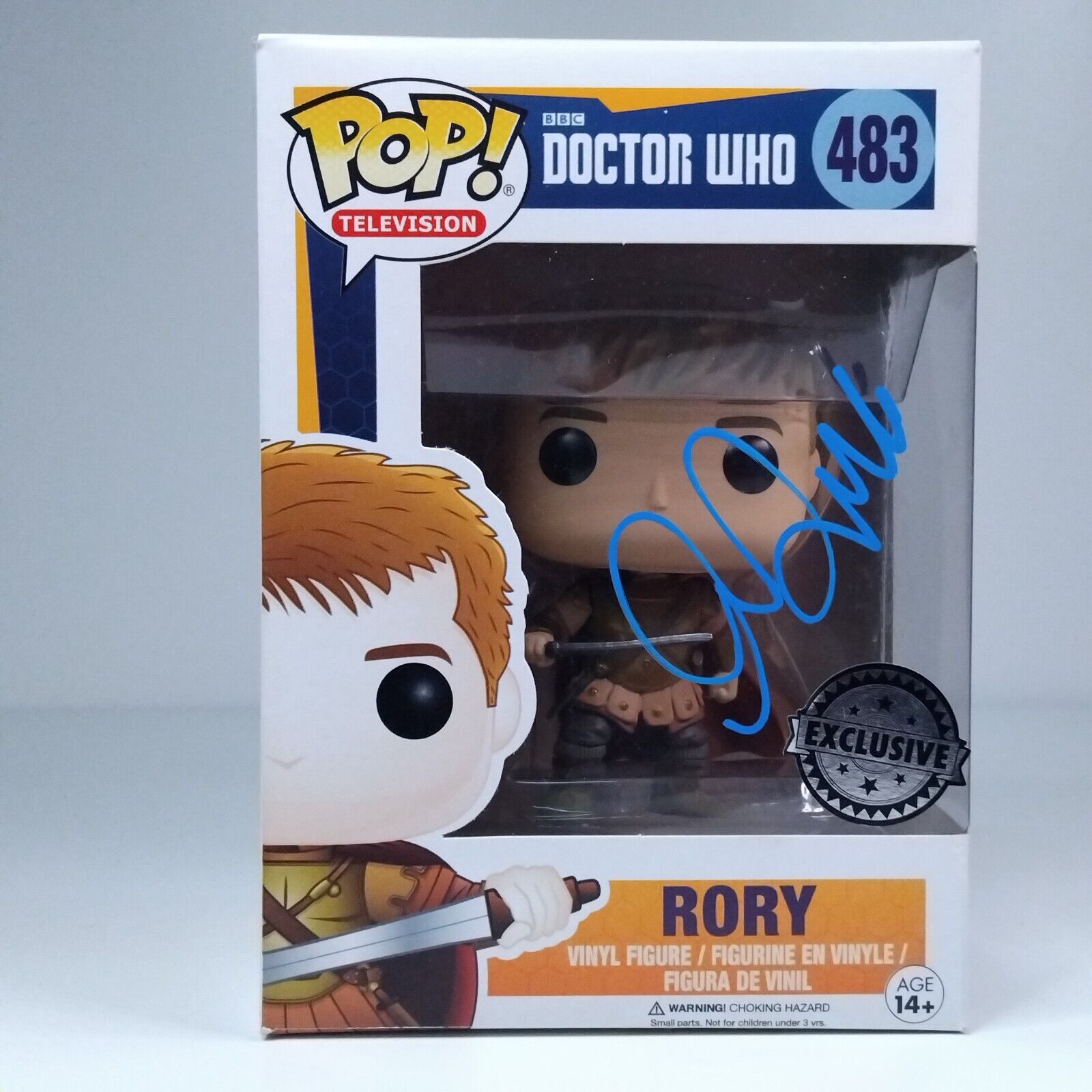 Funko Pop! TV Doctor Who Rory Signed Arthur Darvill COA #483 WS