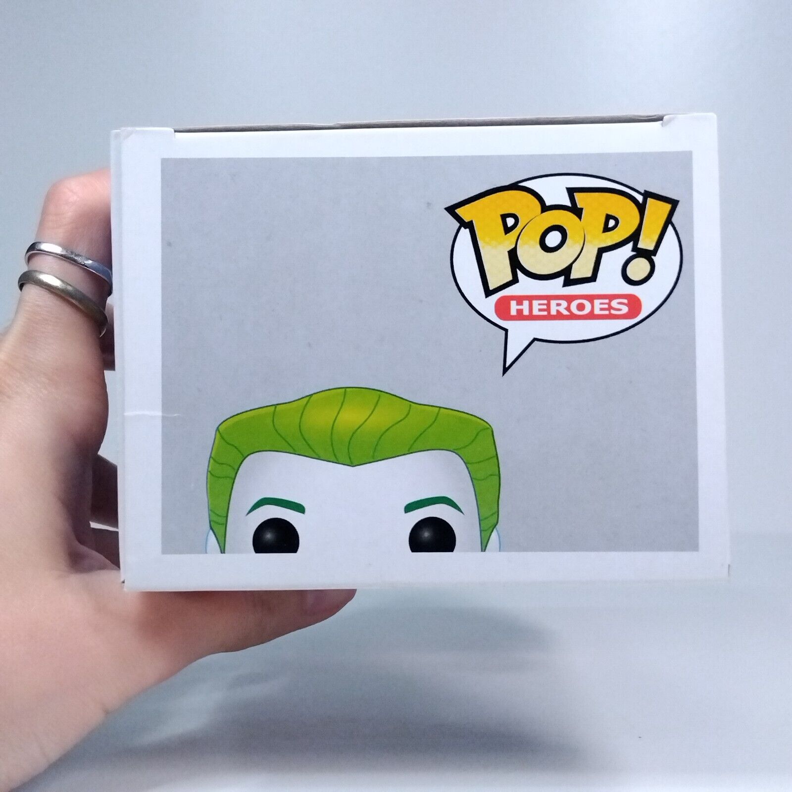 Funko Pop! DC Heroes The Joker Metallic Dallas Con #44 BAD BOX DAMAGE