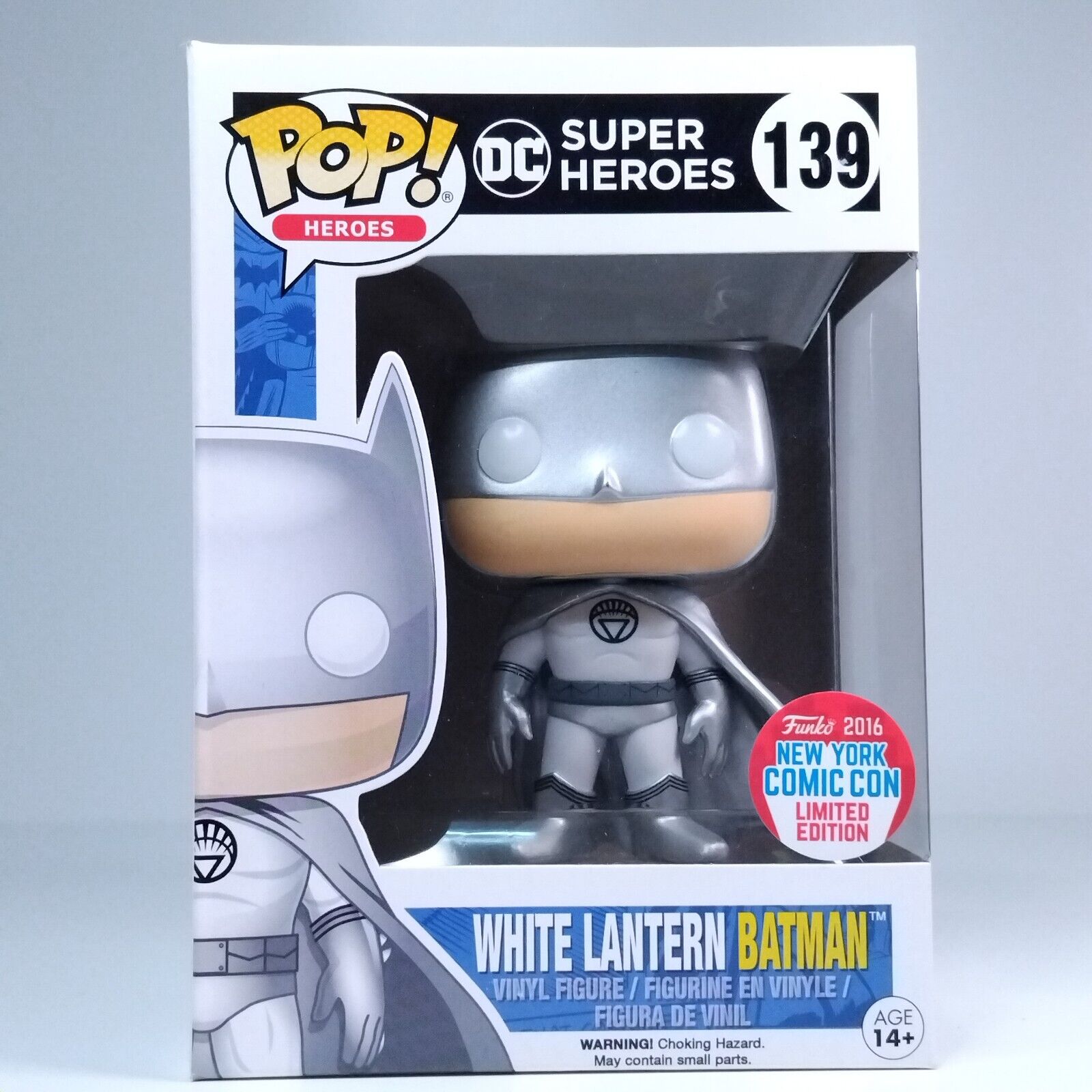 Funko Pop! DC Heroes White Lantern Batman NYCC Limited Edition #139