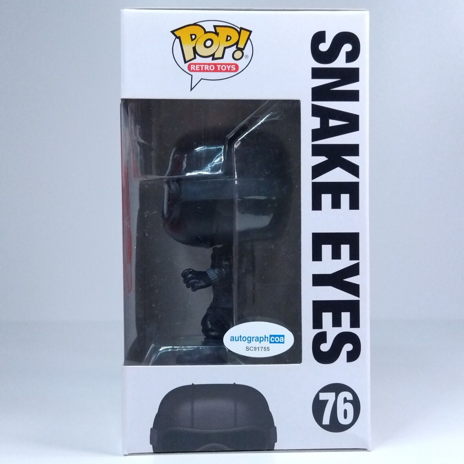 Funko Pop! Retro Toys GI Joe Snake Eyes Signed Henry Golding COA #76 WS