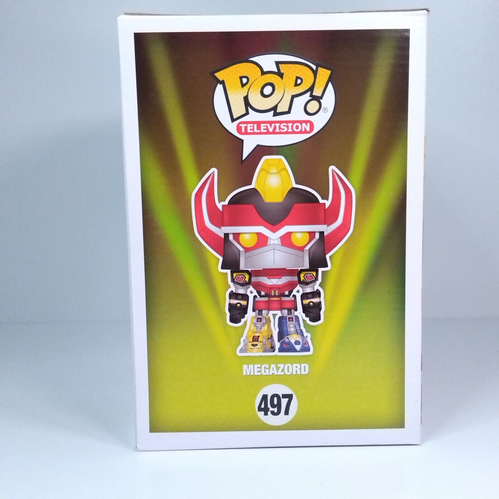 Funko Pop! TV Retro Power Rangers Megazord Metallic 6" Inch #497