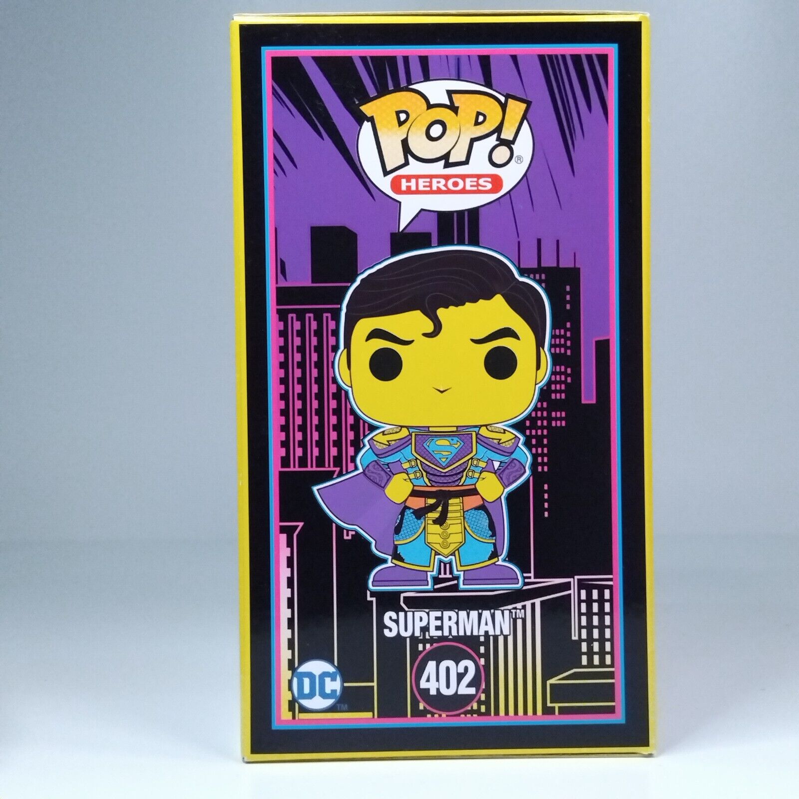 Funko Pop! DC Heroes Imperial Palace Superman Blacklight Future City #402