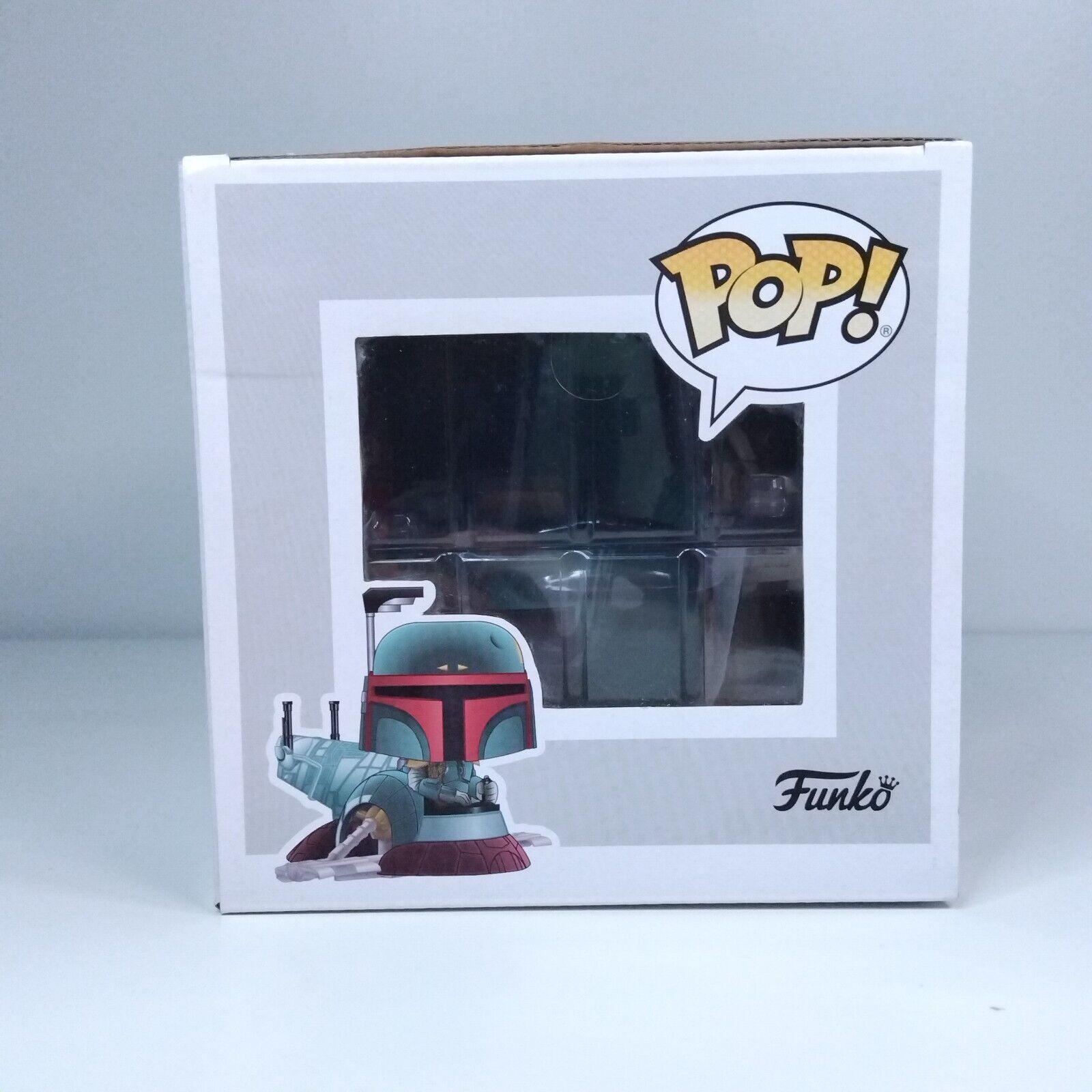 Funko Pop! Star Wars Boba Fett with Slave One Exclusive #213 FADED BOX SIDE