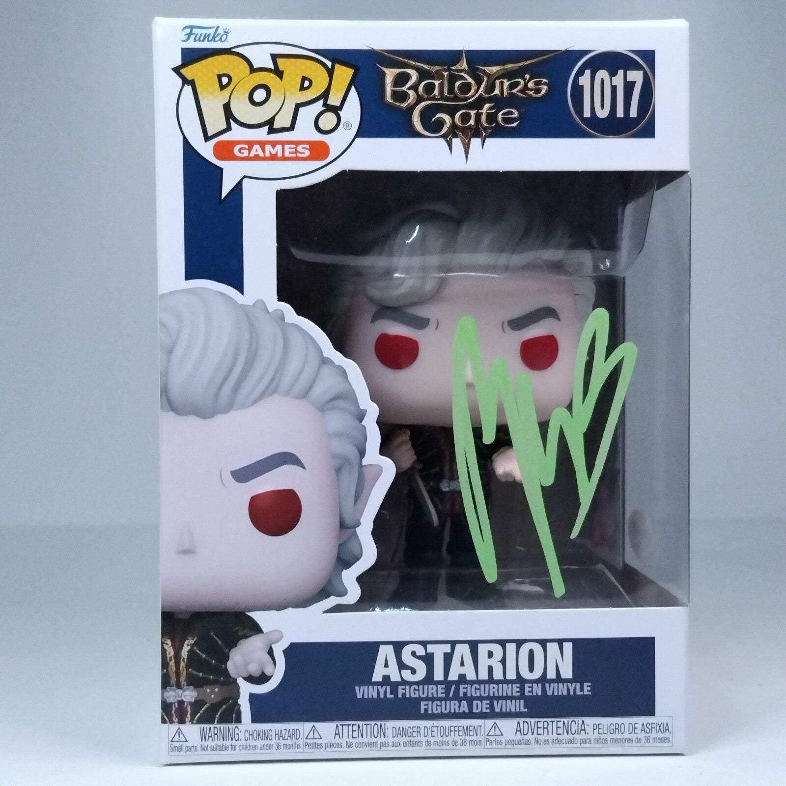 Funko Pop! Games Baldur's Gate Astarion Signed Neil Newbon COA #1017 WS