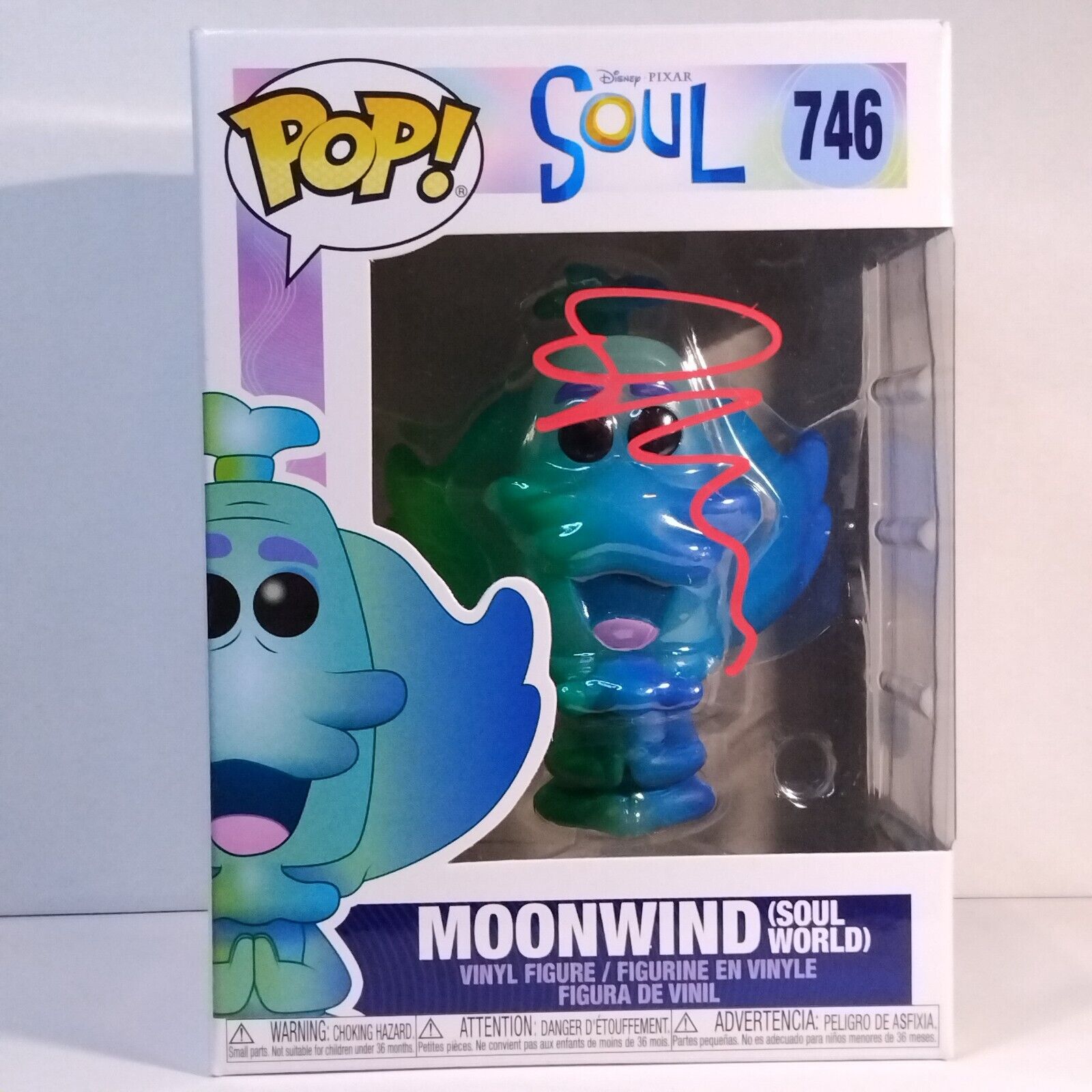 Funko Pop! Disney Soul Moonwind Soul World Signed Graham Norton COA #746 WS