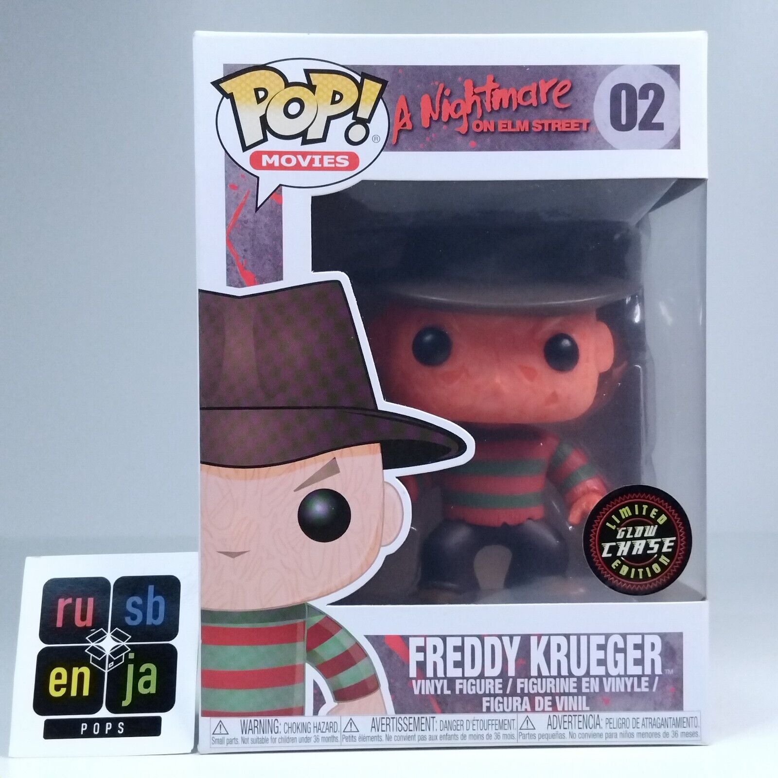 Funko Pop! Movies Horror Nightmare Elm Street Freddy Krueger Glow Chase #02