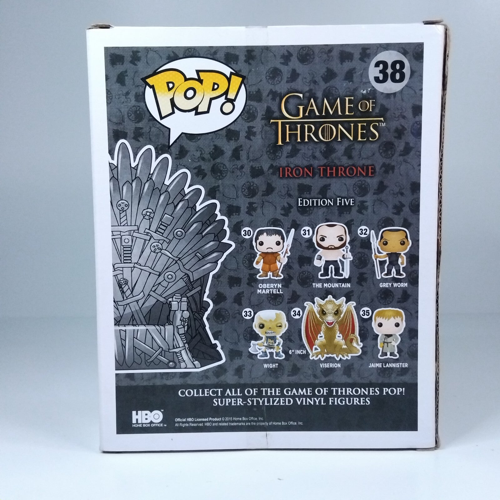 Funko Pop! TV Game of Thrones Iron Throne NYCC Limited Edition #38