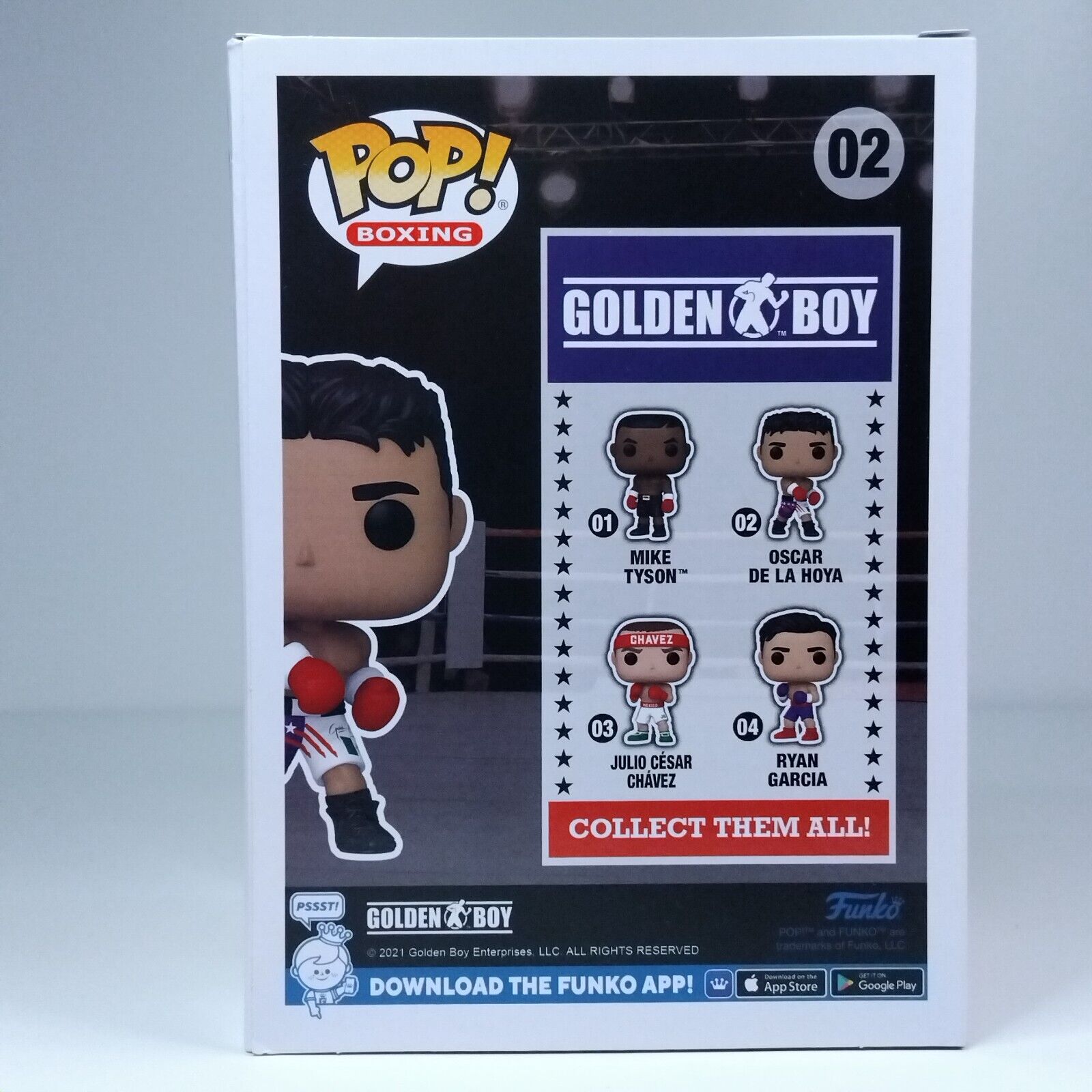 Funko Pop! Sports Boxing Oscar De La Hoya Signed COA #02 WS