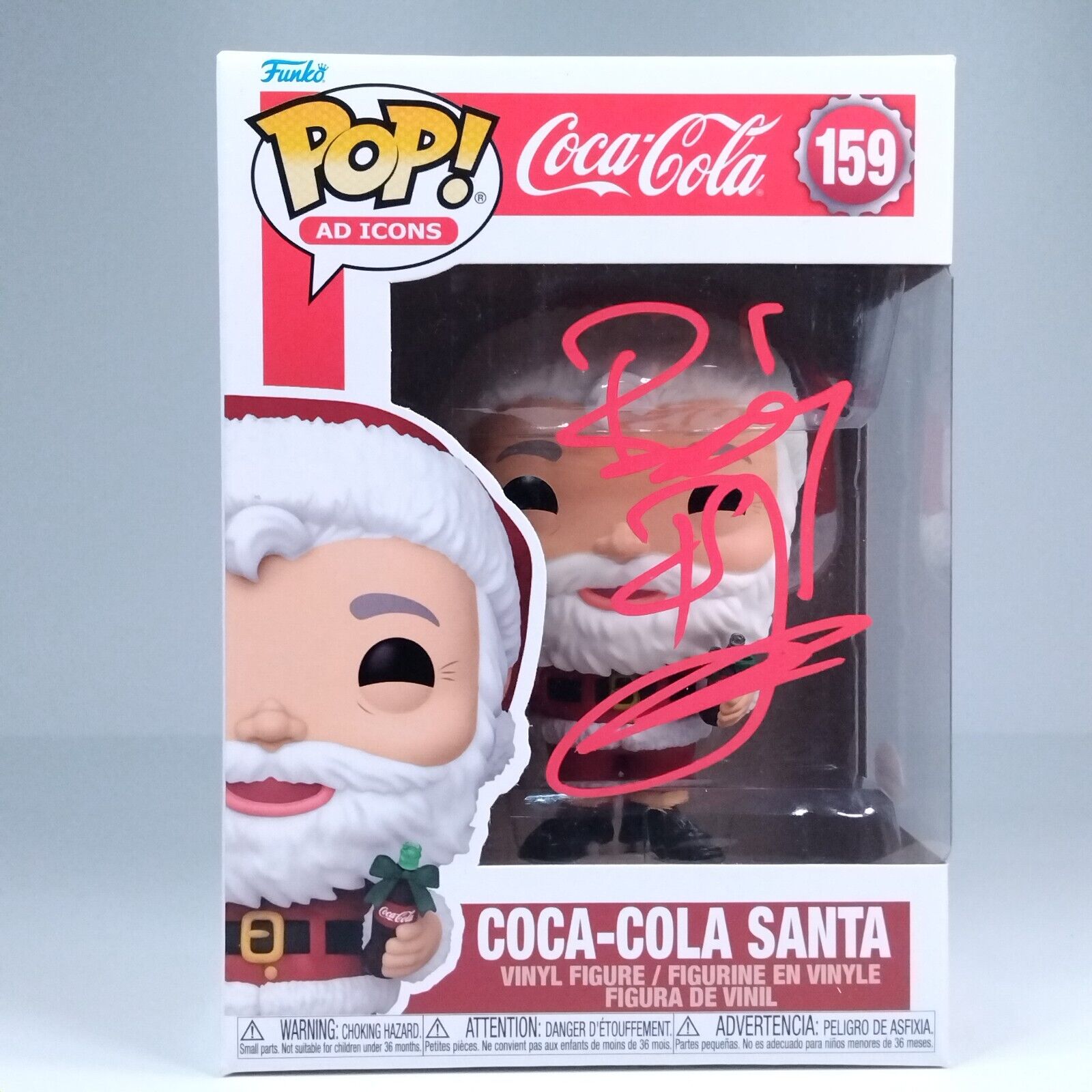 Funko Pop! Coca-Cola Santa Bad Santa Signed Billy Bob Thornton COA #159 WS