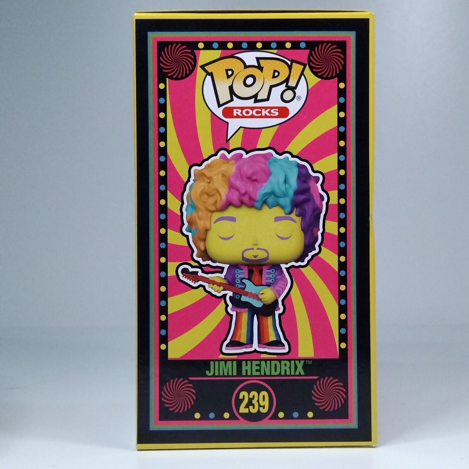 Funko Pop! Rocks Music Blacklight Jimi Hendrix Yellow Limited Edition #239