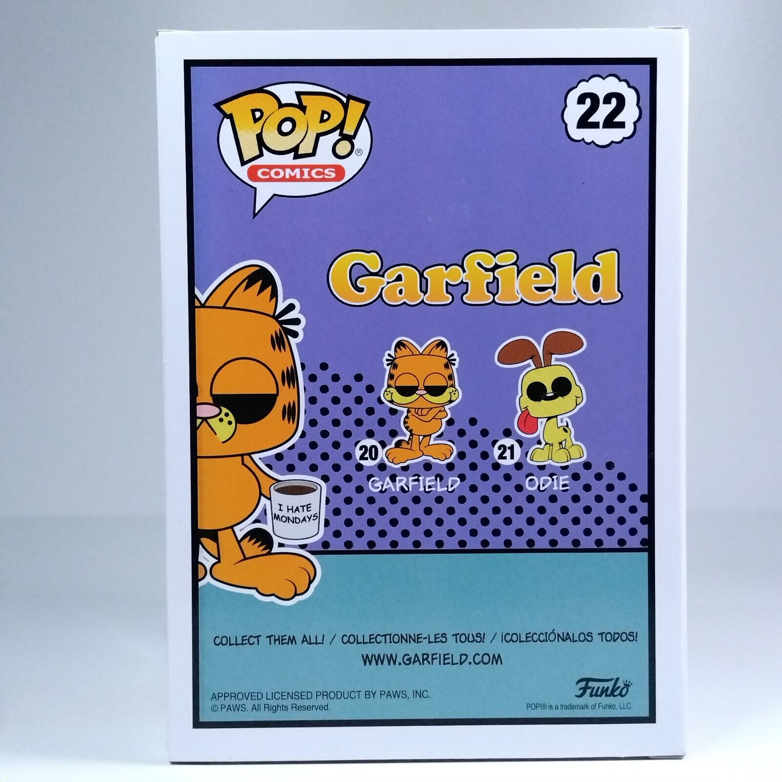 Funko Pop! Comics Animation Garfield with I Hate Mondays Mug Limited Edition #22