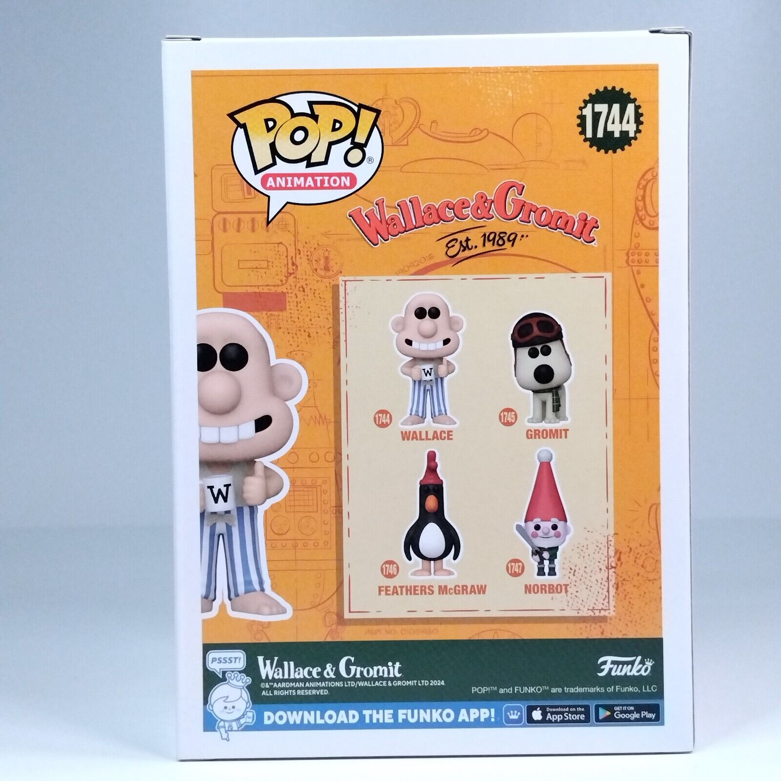 Funko Pop! Animation Wallace & Gromit Signed Ben Benjamin Whitehead COA #1744 WS