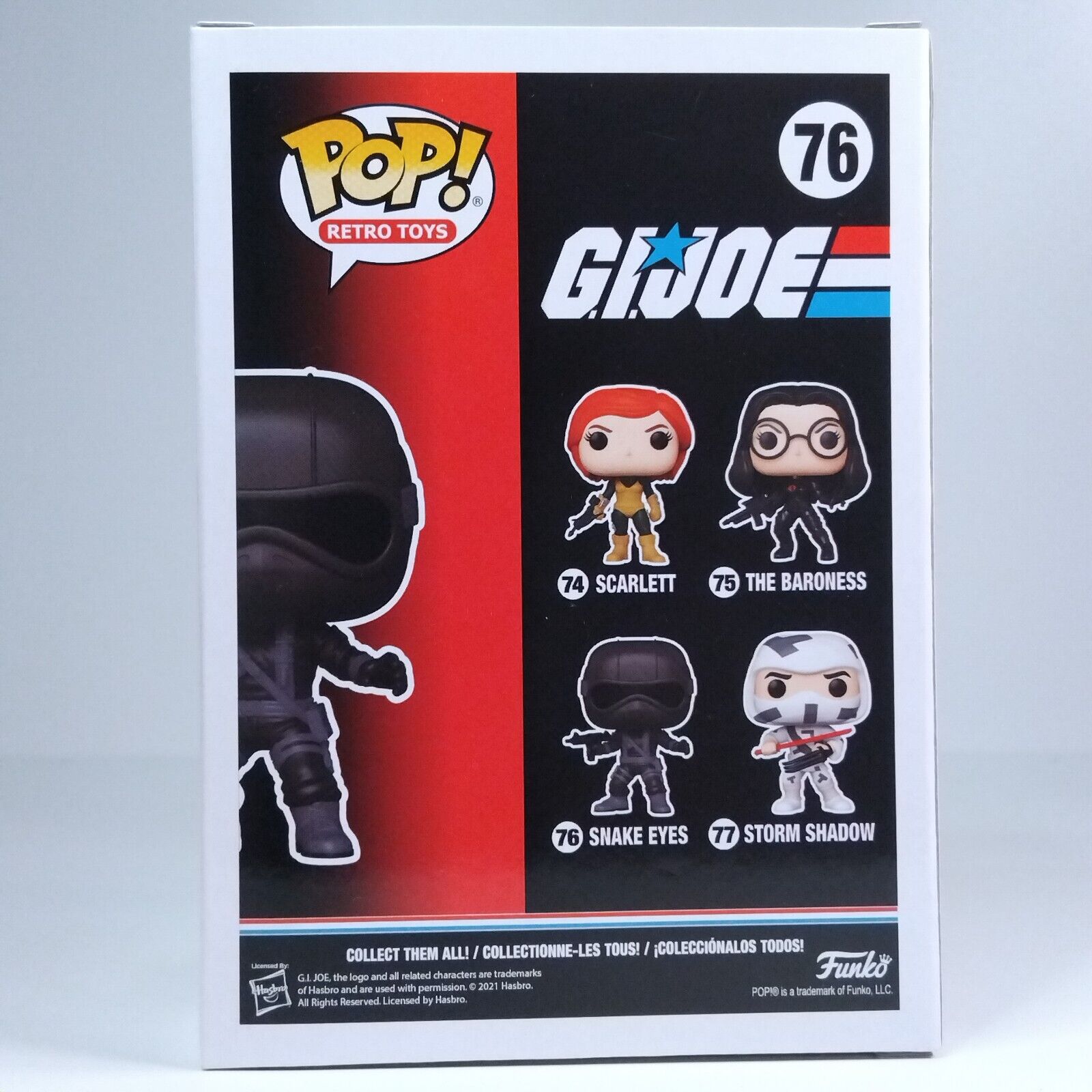 Funko Pop! Retro Toys GI Joe Snake Eyes Signed Henry Golding COA #76 WS