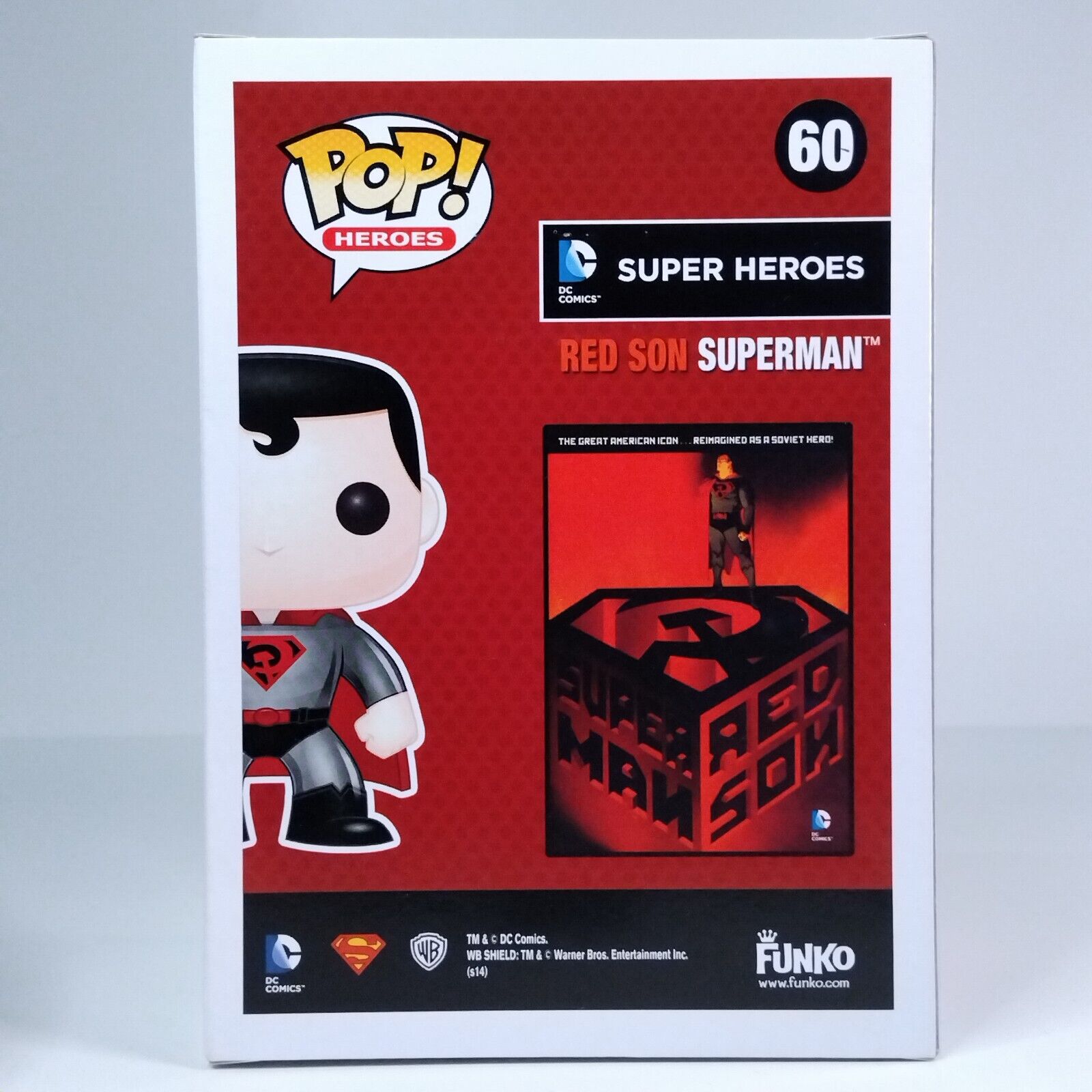 Funko Pop! DC Heroes Red Son Superman Midtown Comics Exclusive #60