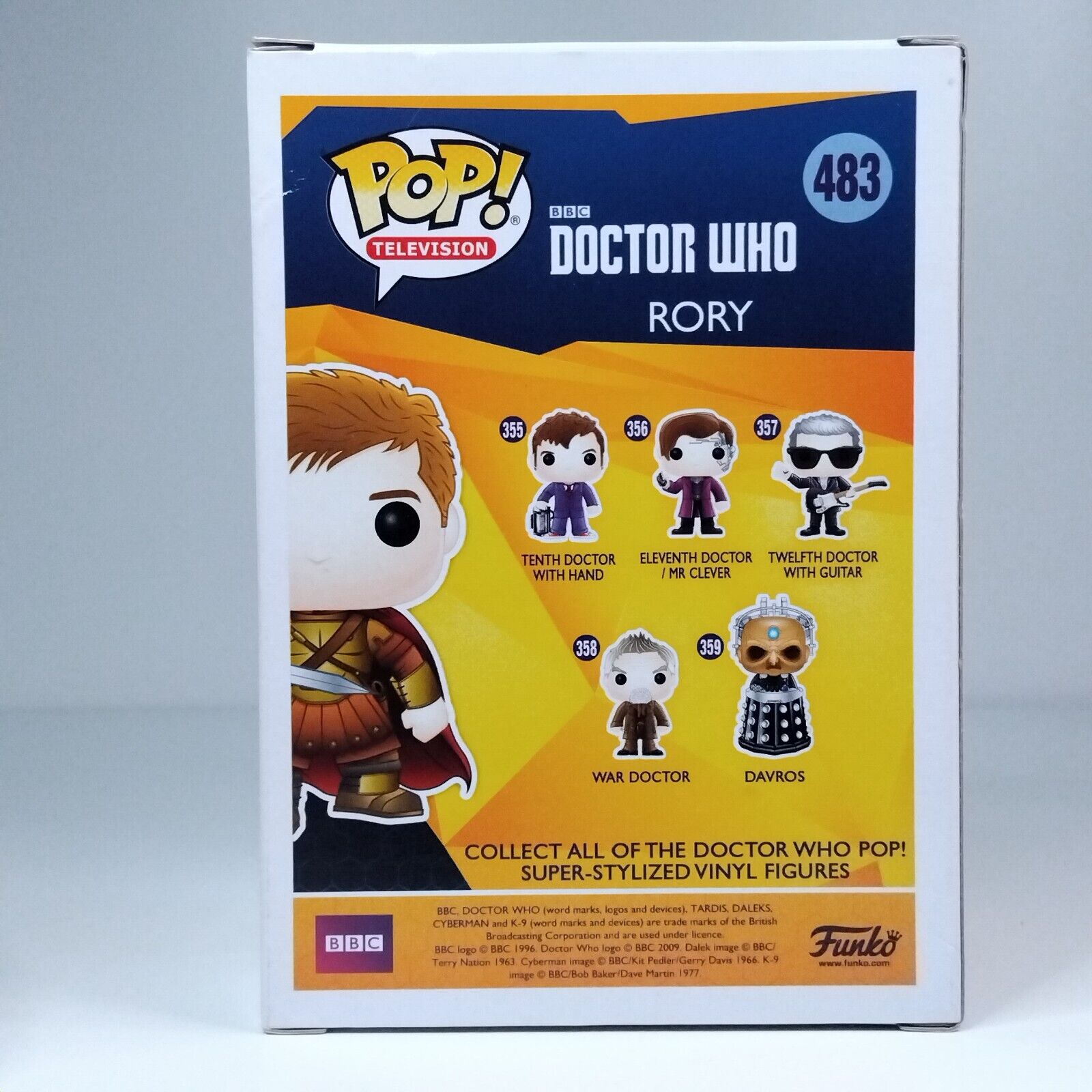 Funko Pop! TV Doctor Who Rory Signed Arthur Darvill COA #483 WS