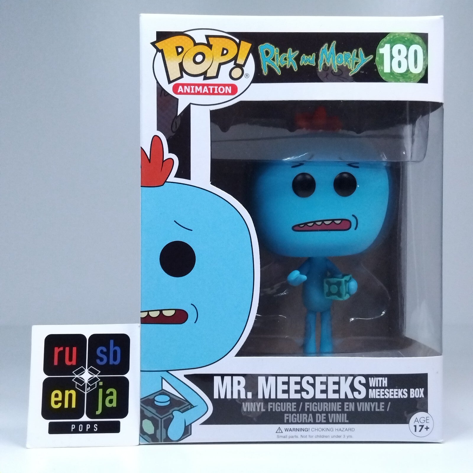 Funko Pop! Animation Rick and Morty - Mr. Meeseeks with Meeseeks Box #180
