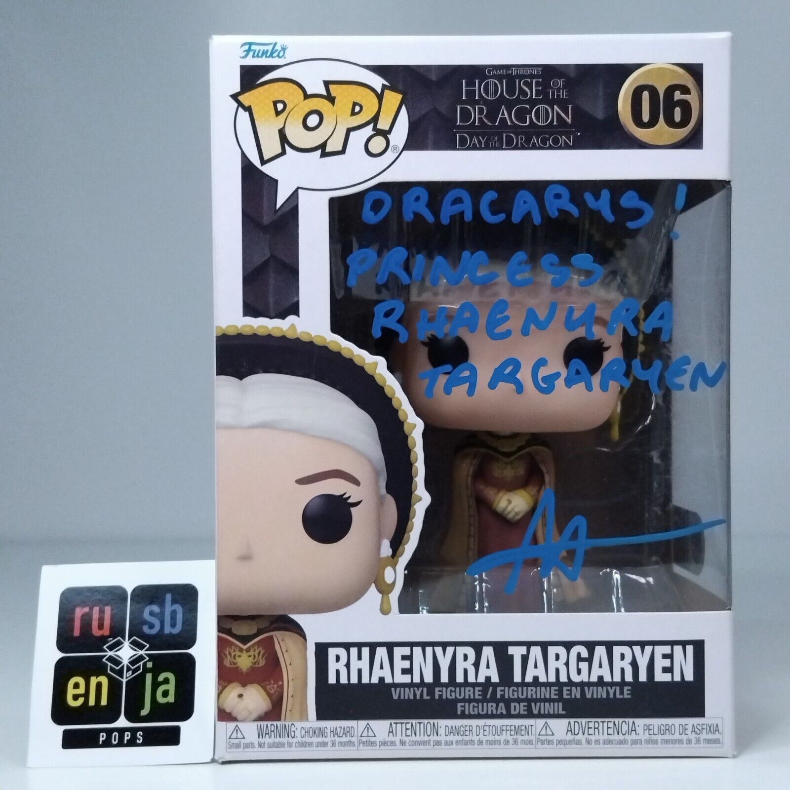 Funko Pop! TV House of Dragon Rhaenyra Targaryen Signed Milly Alcock COA #06