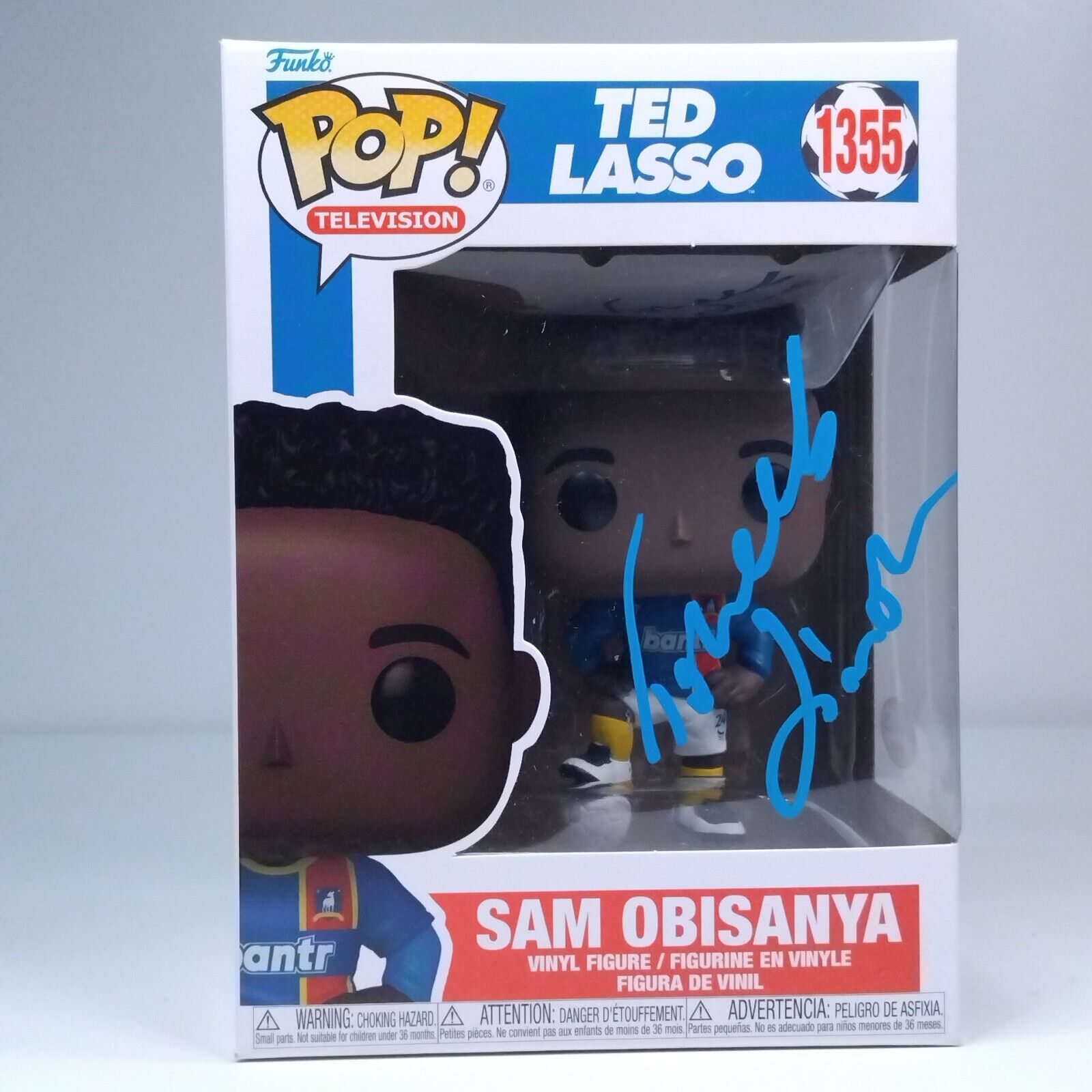 Funko Pop! TV Ted Lasso Sam Obisanya Signed Toheeb Jimoh COA #1355 WS