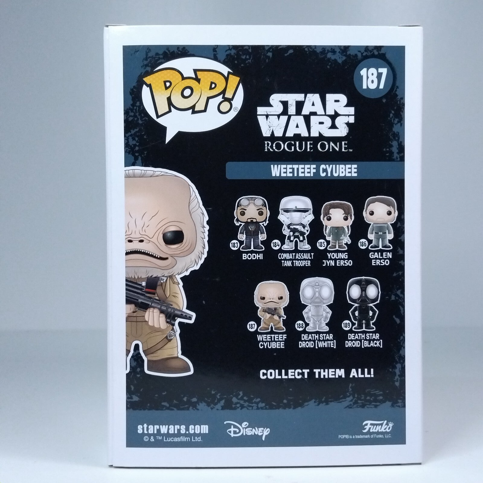 Funko Pop! Star Wars Rogue One Weeteef Cyubee #187