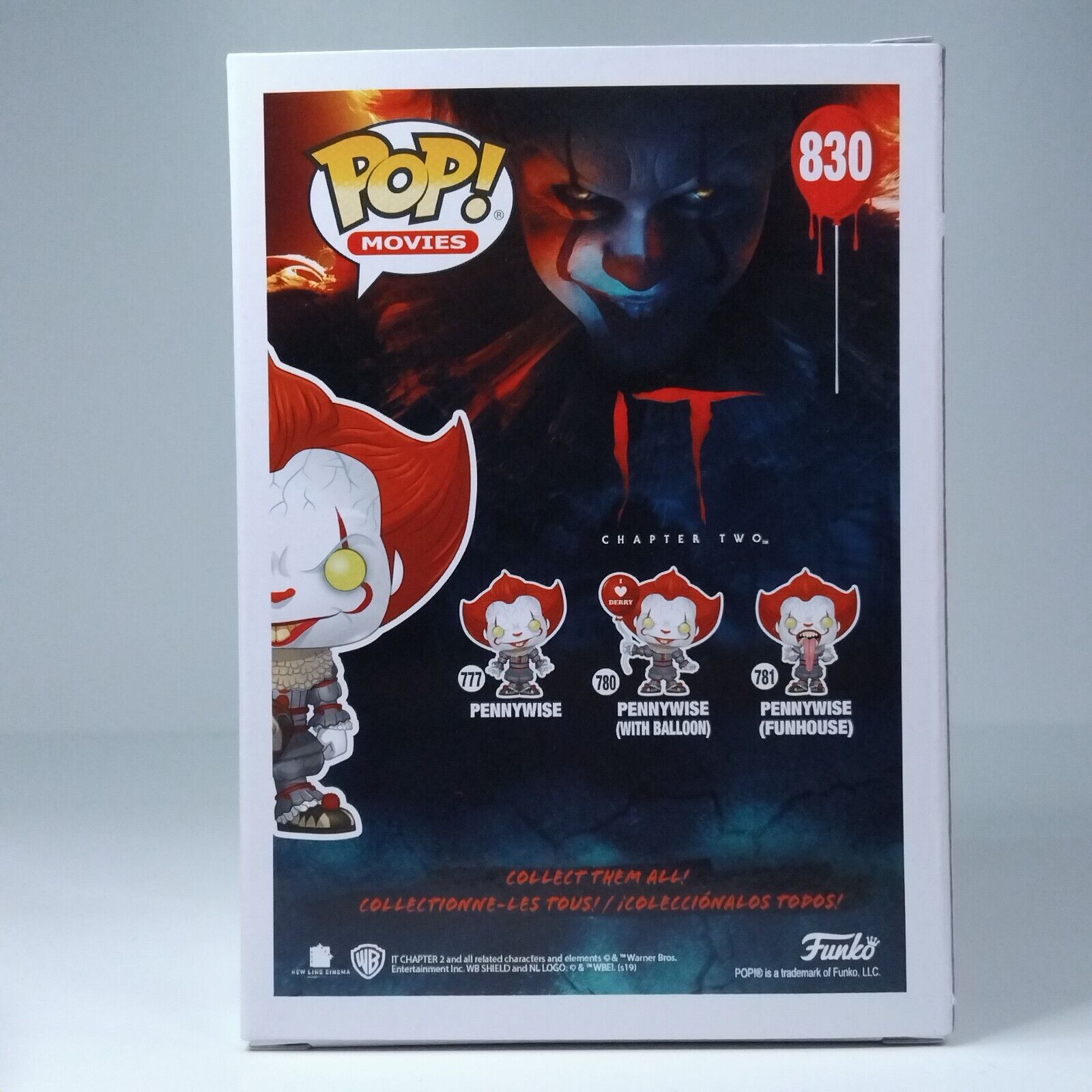 Funko Pop! Movies Horror IT Pennywise Bloody Special Edition #830