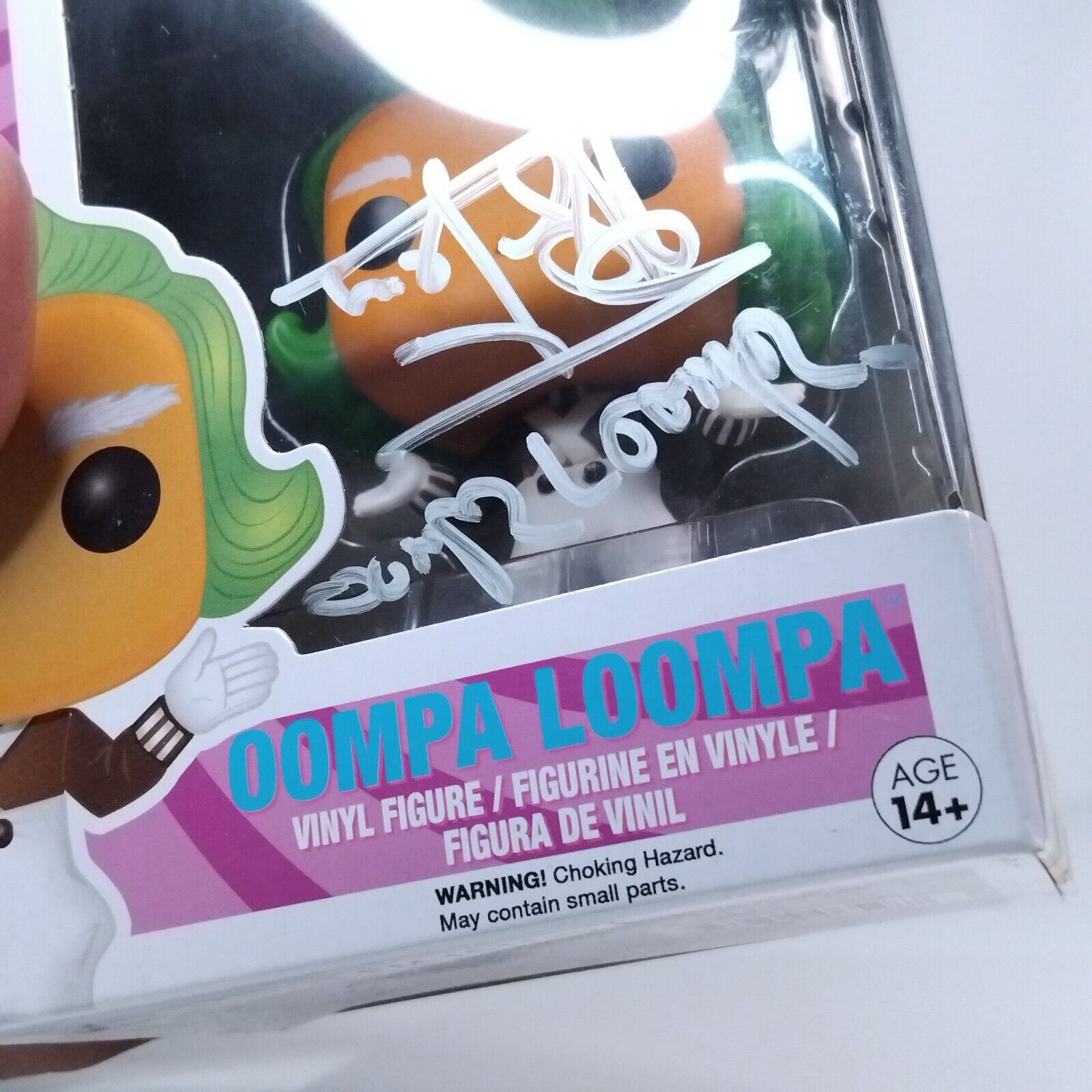 Funko Pop! Movies Willy Wonka Oompa Loompa Signed Rusty Goffe COA #254