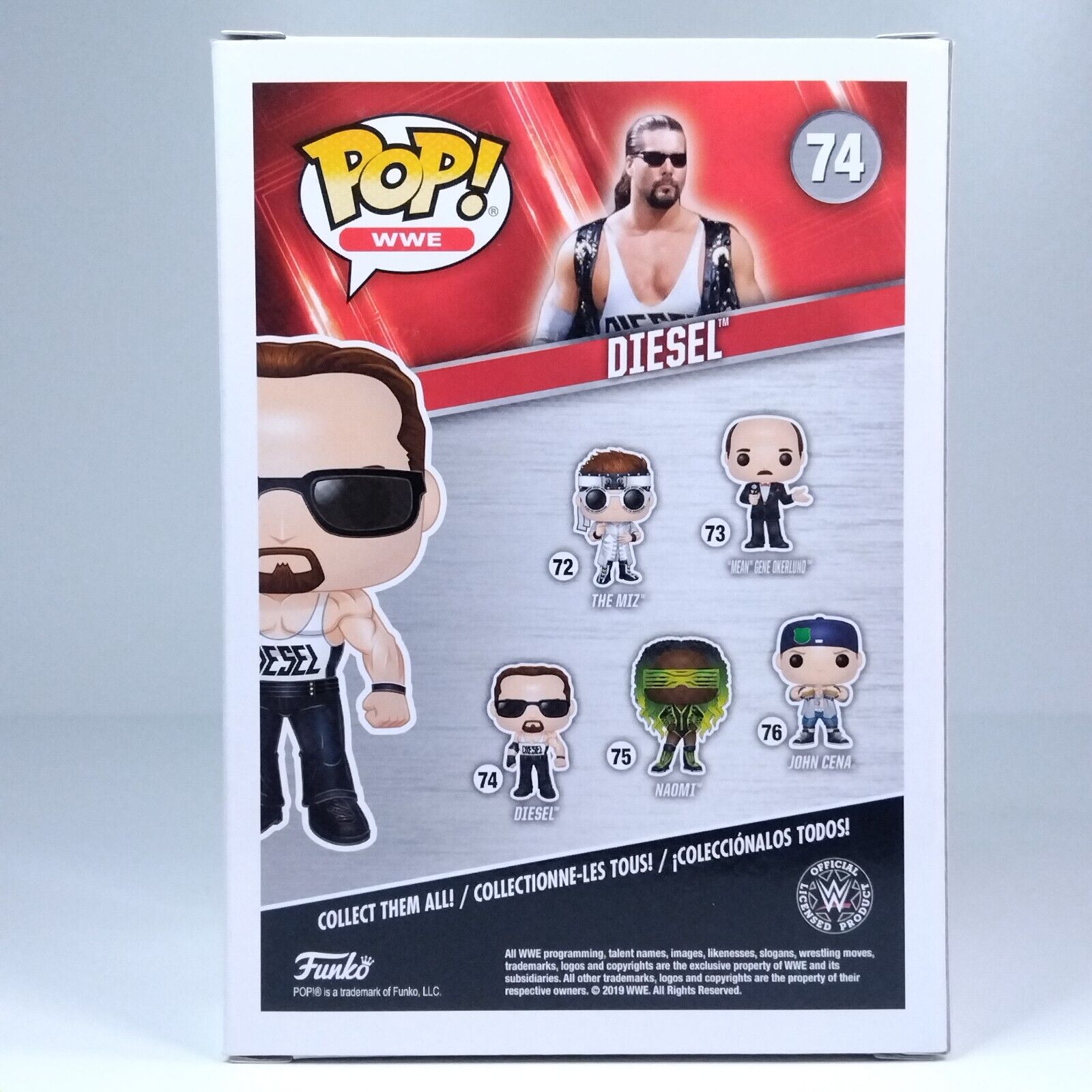 Funko Pop! WWE Diesel Signed Kevin Nash COA 7BAP #74