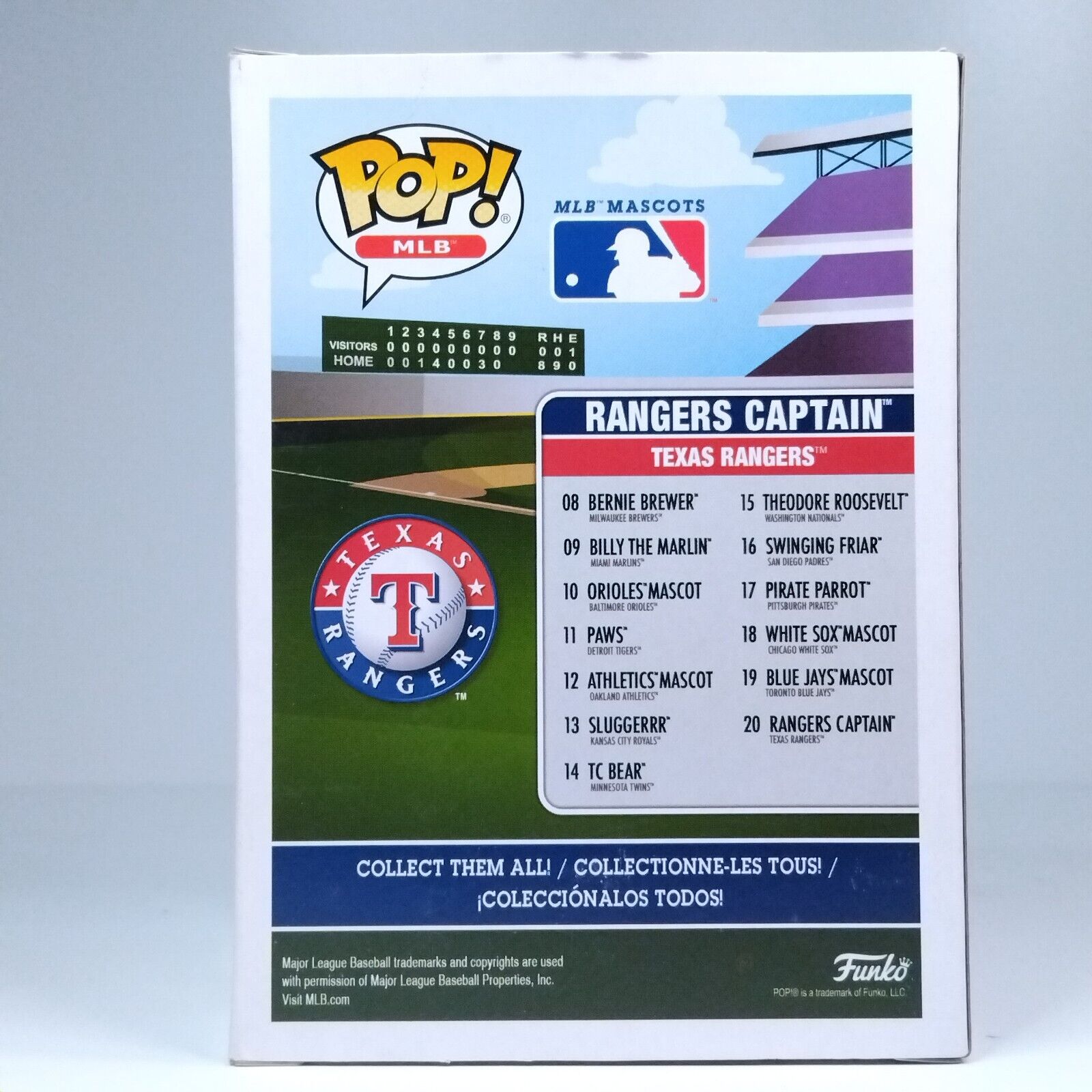Funko Pop! Sports Baseball MLB Texas Rangers Captain Mascot #20