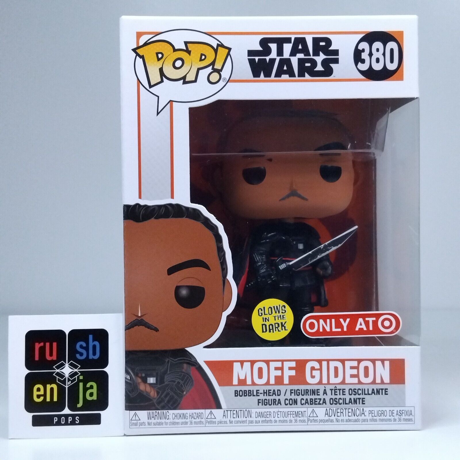 Funko Pop! Star Wars The Mandalorian Moff Gideon Glows Target Exclusive #380