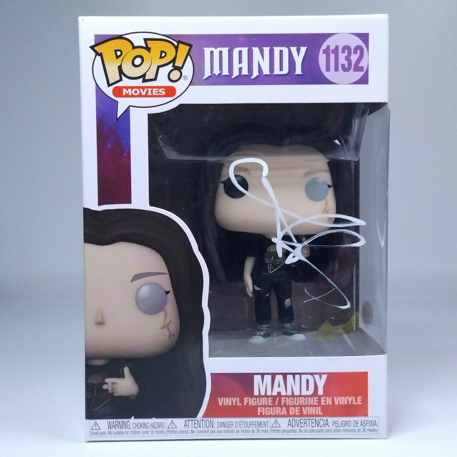 Funko Pop! Movies Horror Mandy Signed Andrea Riseborough COA #1132 WS