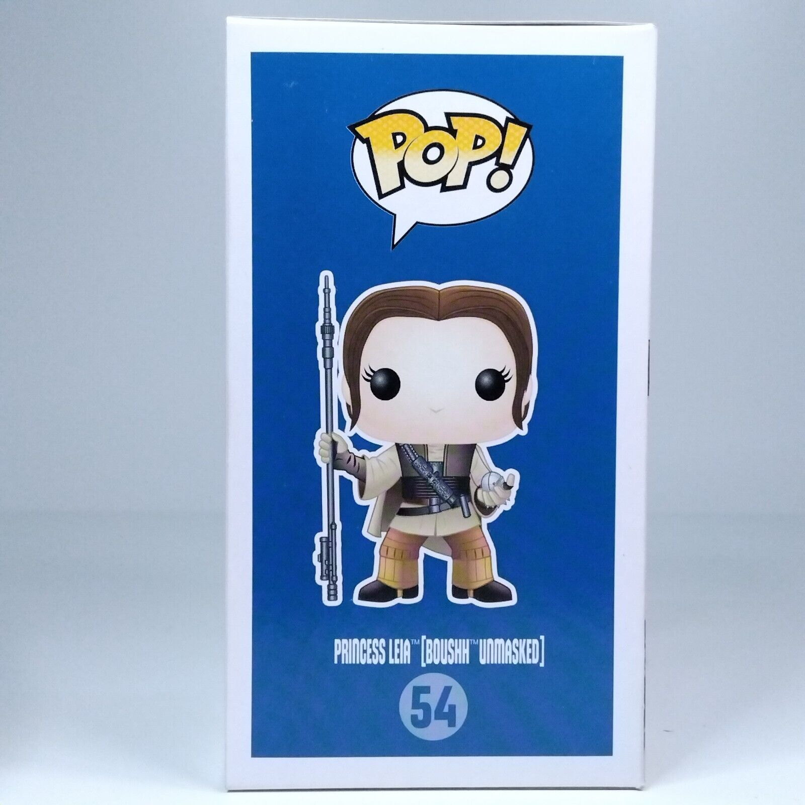 Funko Pop! Star Wars Blue Box Leia Boussh Unmasked Exclusive #54