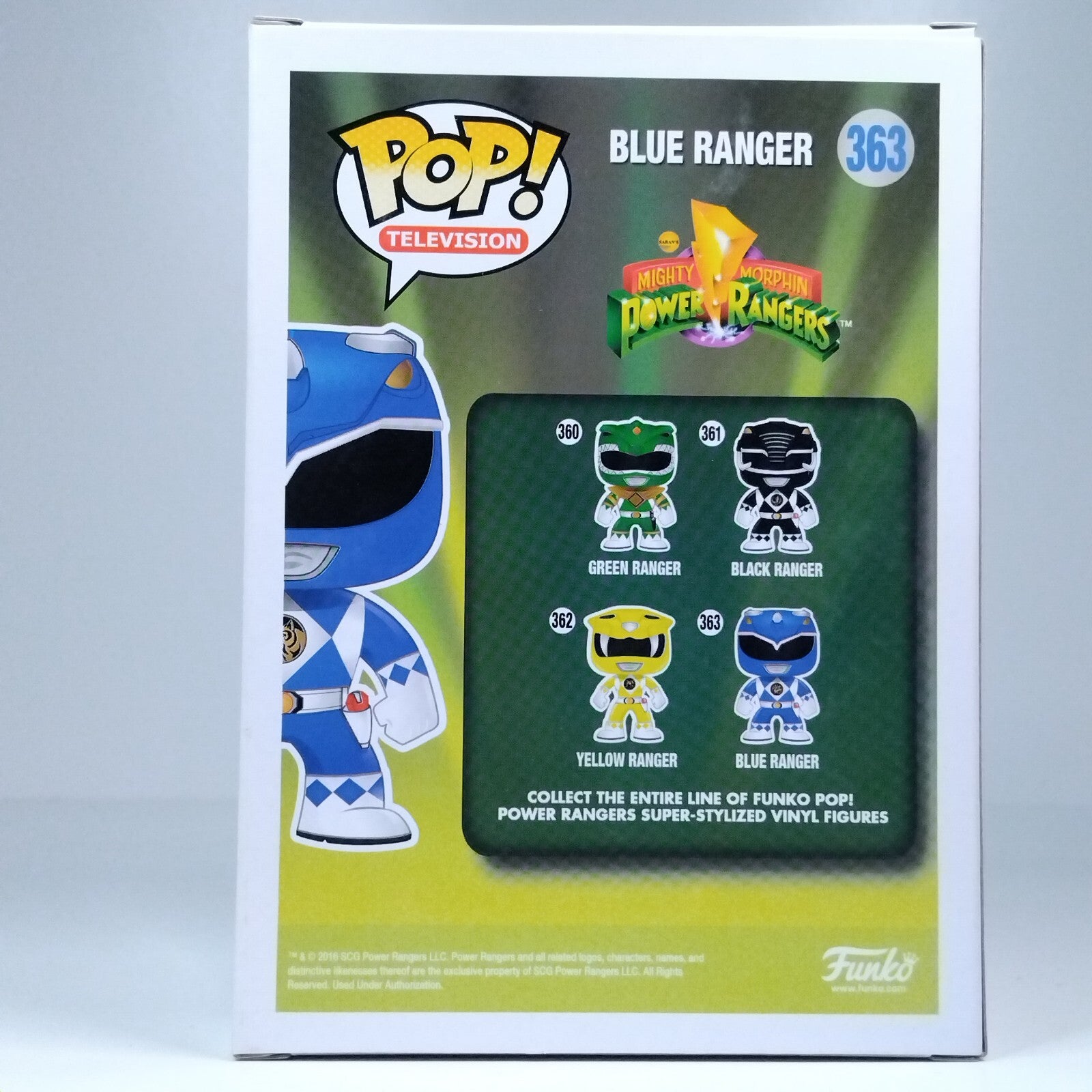 Funko Pop! TV Mighty Morphin Power Rangers Blue Ranger Metallic #363