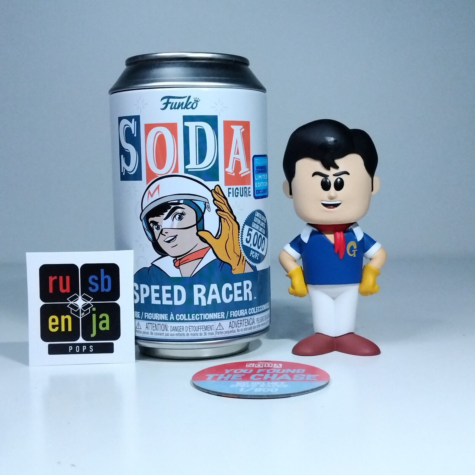 Funko Soda Animation Speed Racer No Helmet Chase 1/800