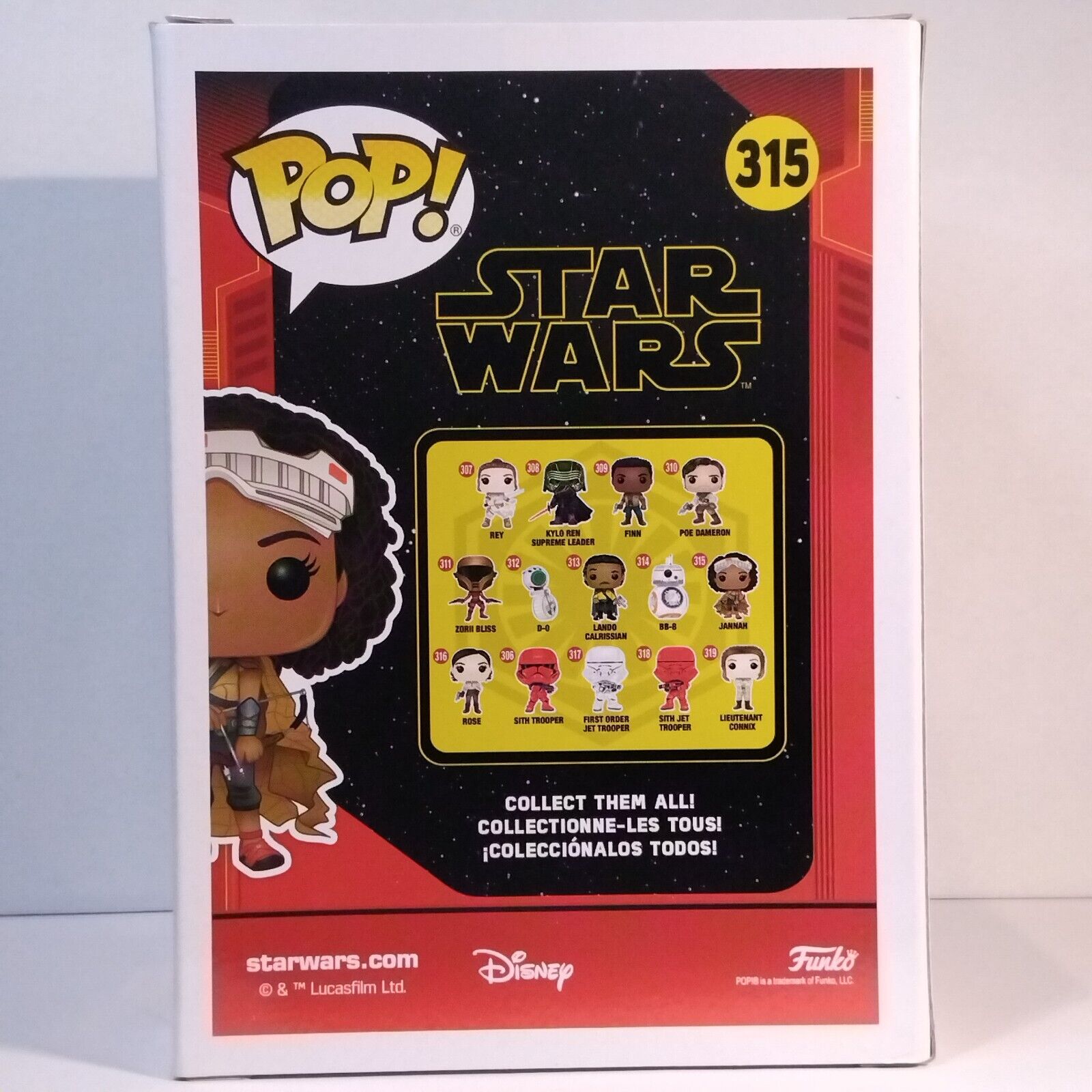 Funko Pop! Star Wars Jannah Signed Naomi Ackie COA #315 WS