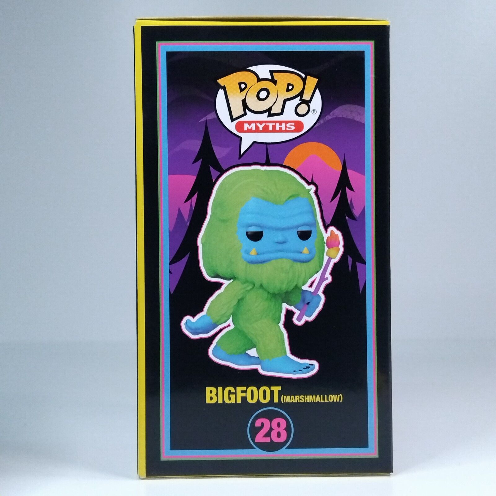 Funko Pop! Myths Blacklight Bigfoot Marshmallow HQ Exclusive #28