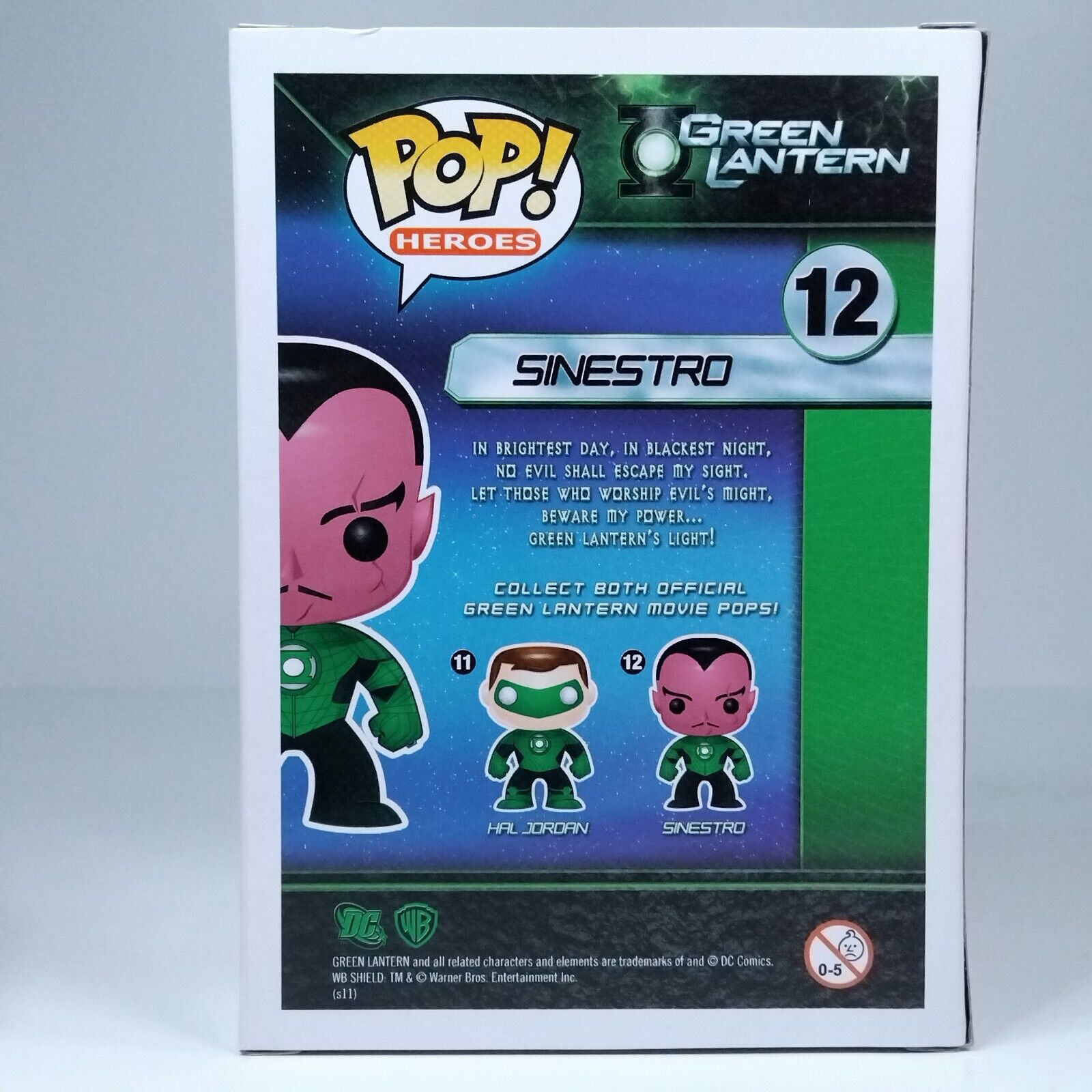 Funko Pop! DC Heroes Green Lantern Sinestro SDCC 480 Pcs #12